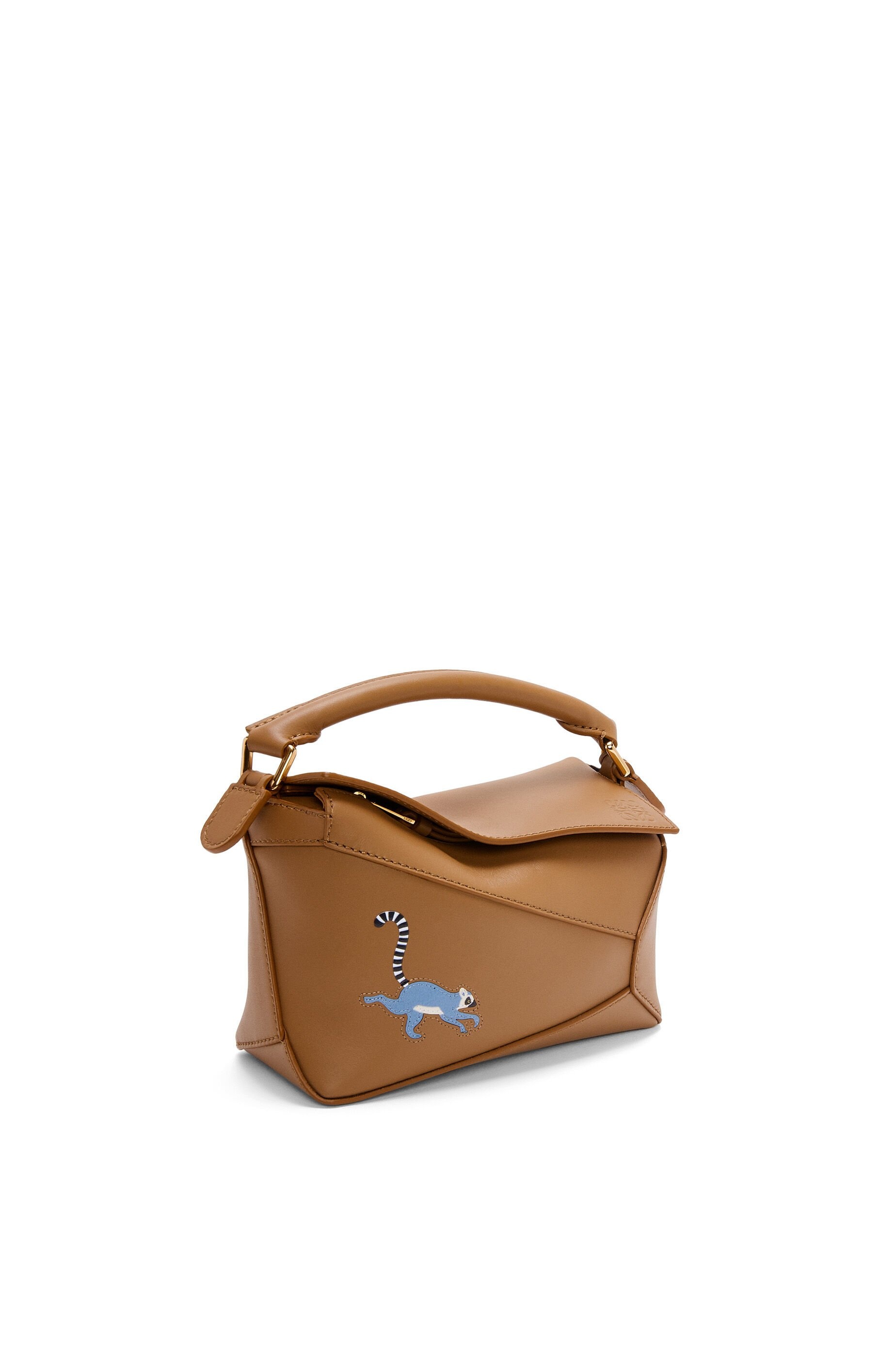 Lemur mini Puzzle bag in satin calfskin - 4