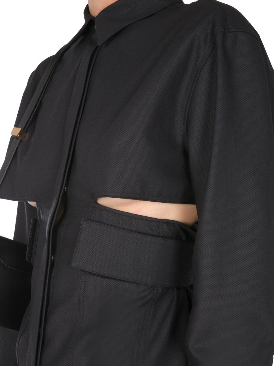 ワンピース GIVENCHY CHEMISIER WITH GRAPHIC INSERTS (BW215311T5_001) Givenchy Givenchy Chemisier With Graphic Inserts | baltini