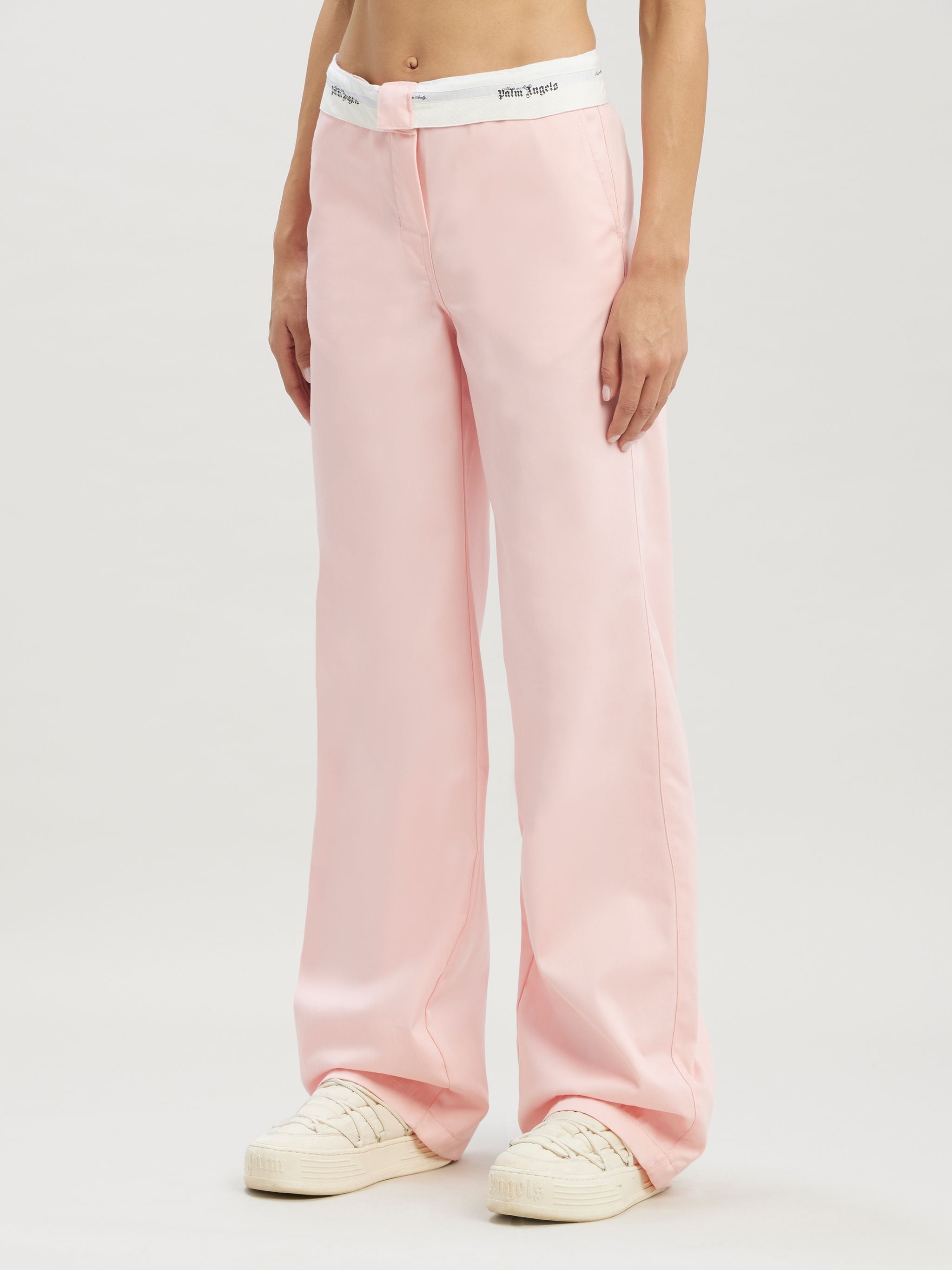 Reversed Waistband Chino Pants - 4