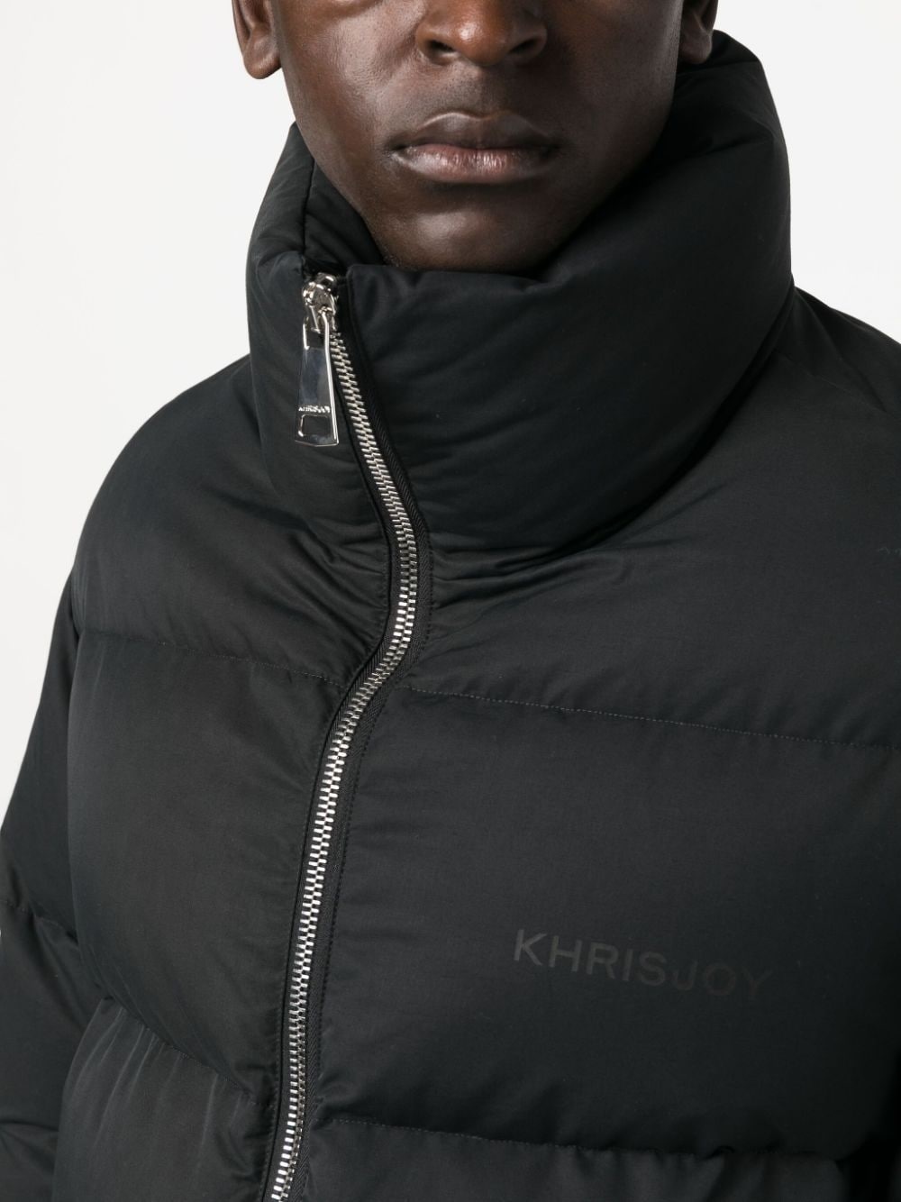 stitch-detail puffer jacket - 5