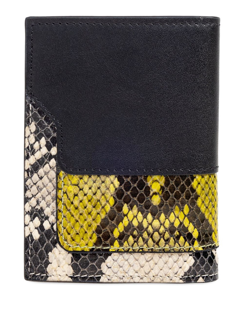 Marni leather snakeskin wallet outlook