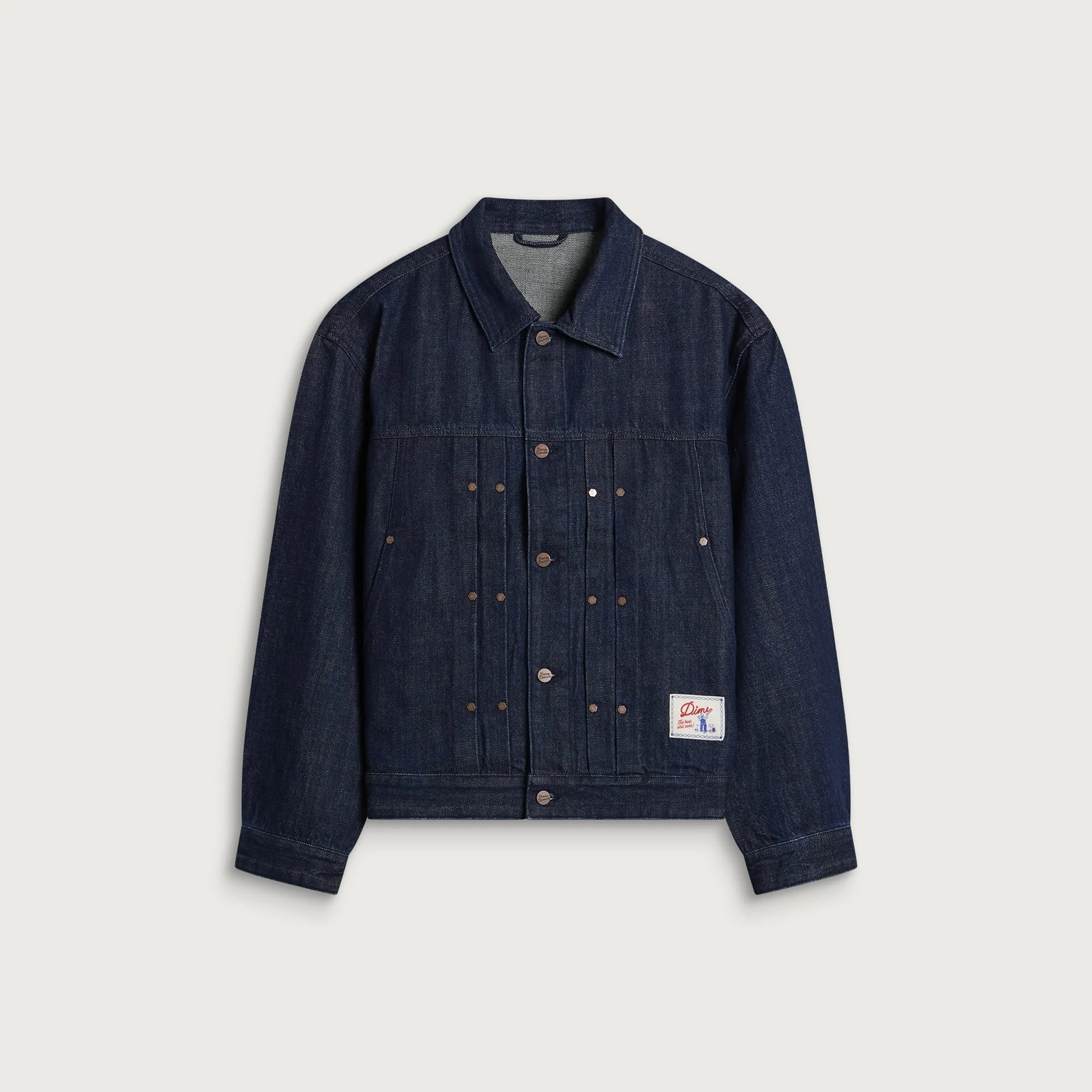 Dime Pleated Denim Jacket - 1