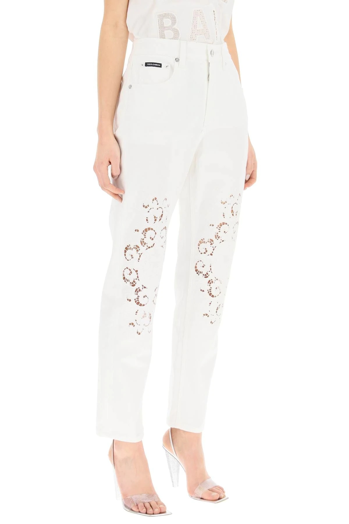 JEANS WITH CUT OUT EMBROIDERY - 3