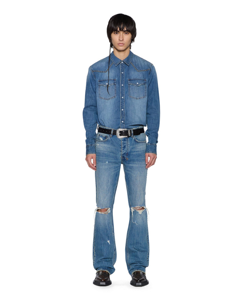 Ksubi WHIPLASH LS SHIRT TEXAS BLUE STUDDED outlook