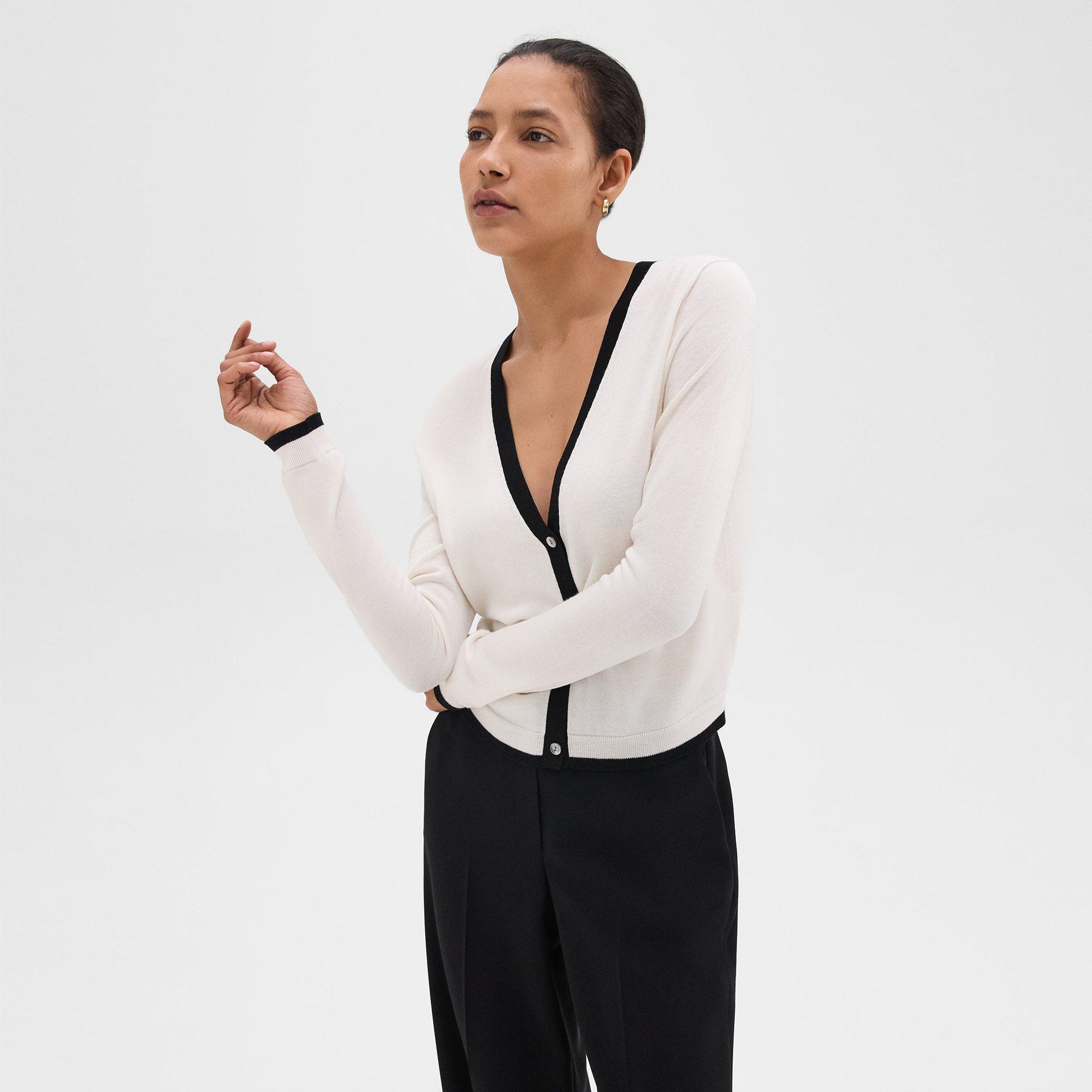 Slim Cardigan in Wool-Viscose - 2