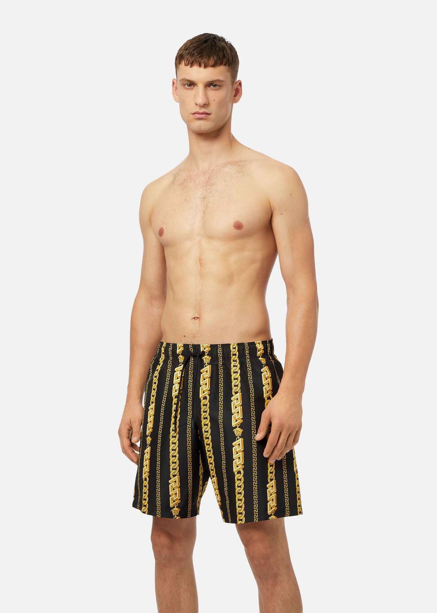 Chain Pinstripe Swim Shorts - 2