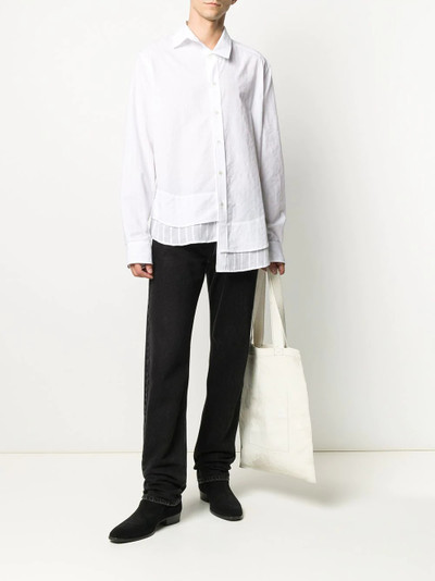 Ann Demeulemeester asymmetric layered-hem shirt outlook