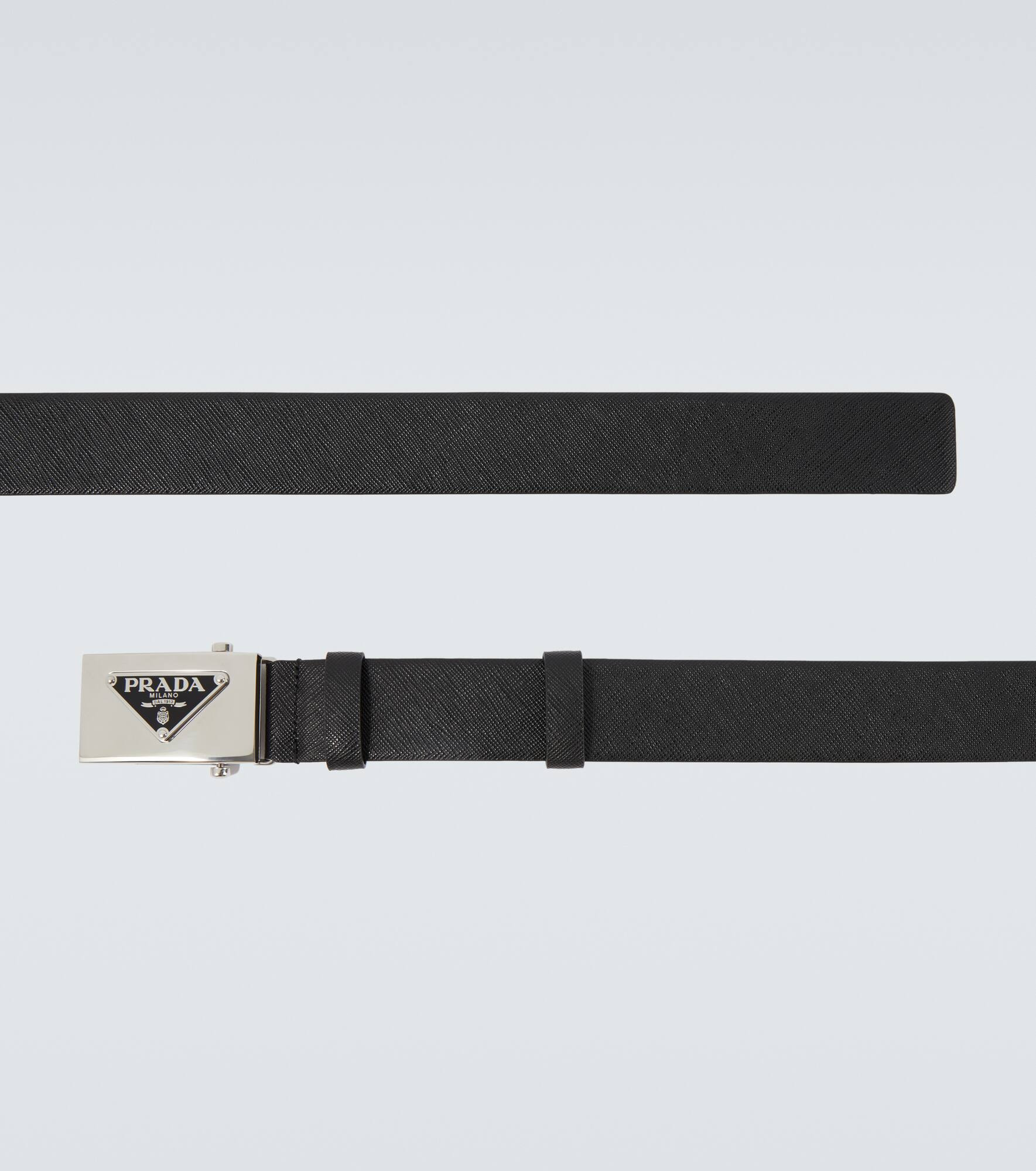 Saffiano leather belt - 4