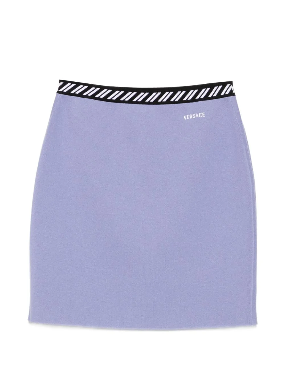 cotton knit mini skirt - 1