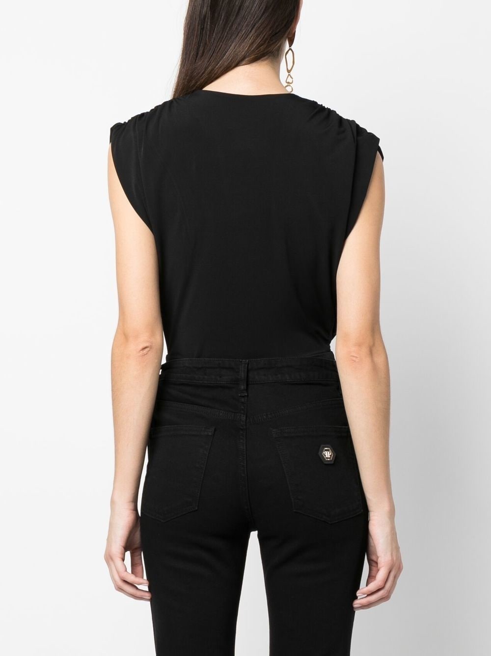 plunging v-neck bodysuit - 4