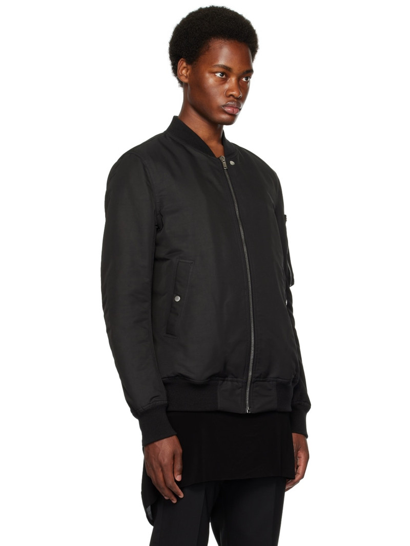 Black Classic Flight Bomber Jacket 2
