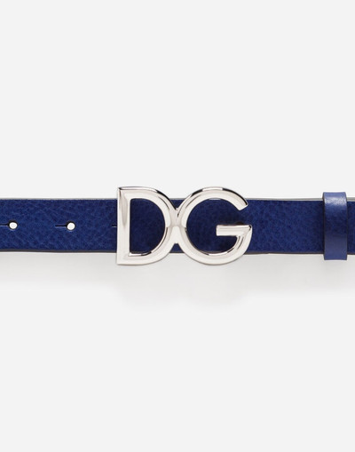 Dolce & Gabbana Tumbled leather belt outlook