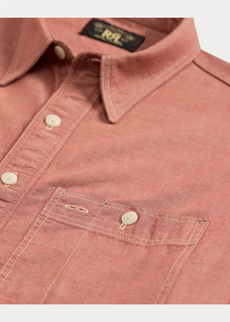 Selvedge-Detailed Chambray Workshirt 3