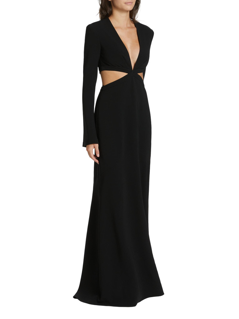 A. L.C. Women's Issa Cutout Long-Sleeve Gown - Black 4