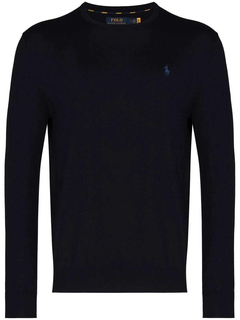 logo-embroidered crewneck jumper - 1