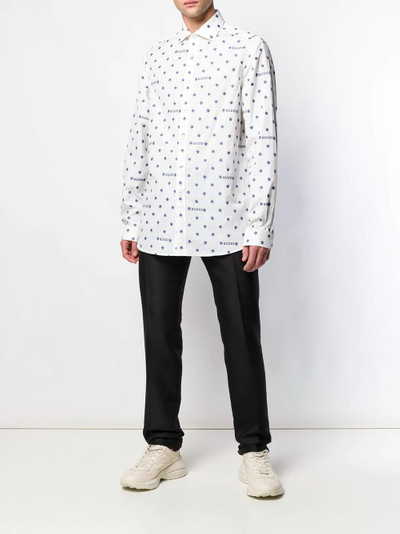 GUCCI logo star print shirt outlook