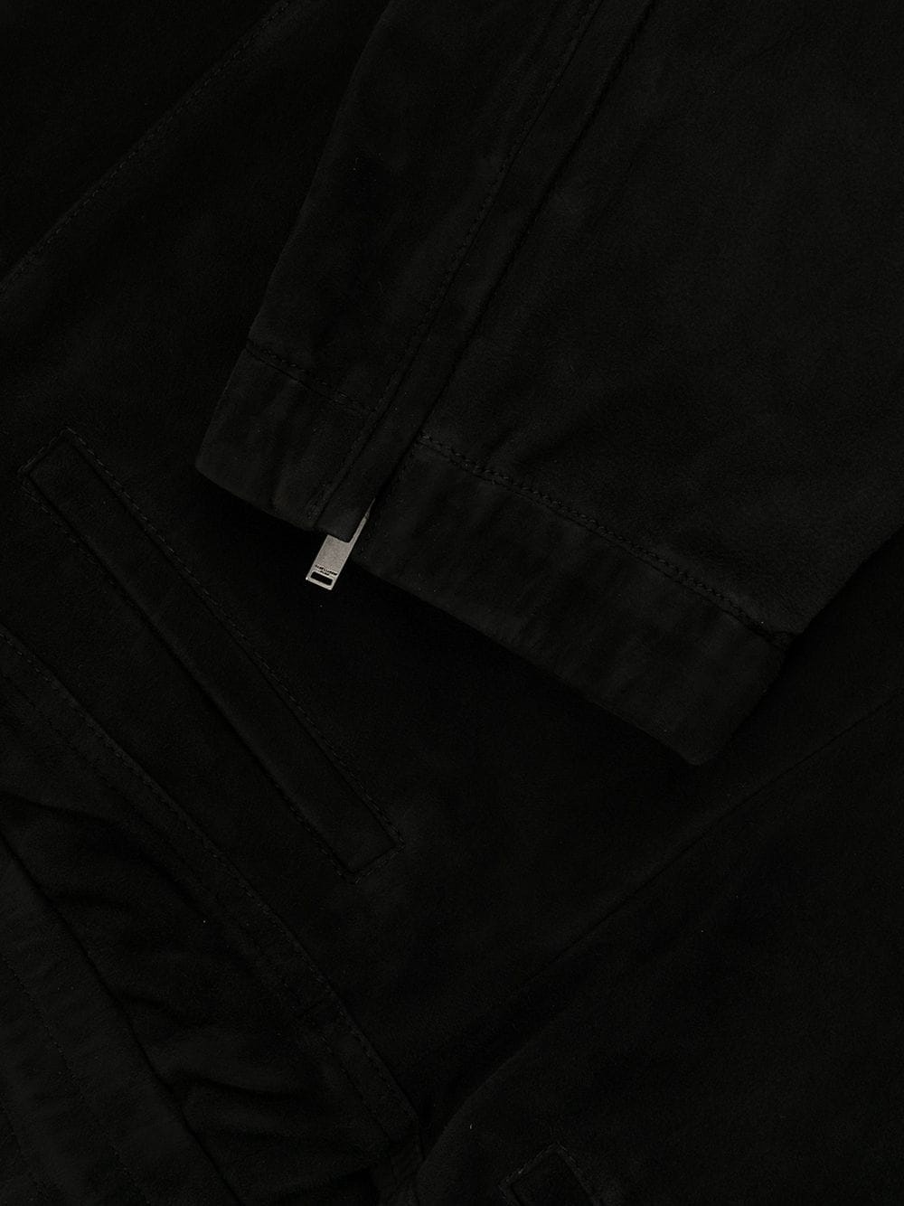 tapered suede track trousers - 6