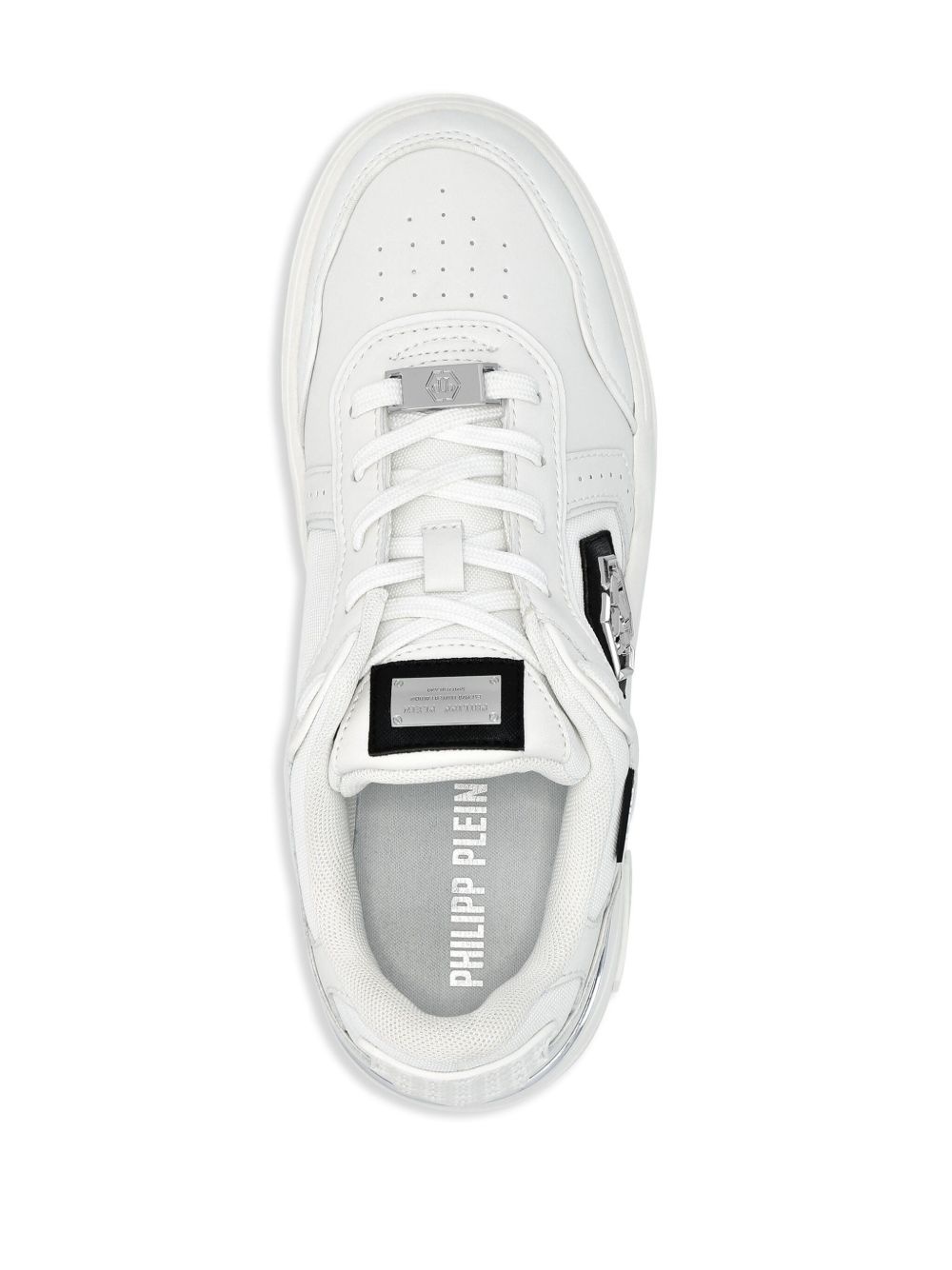 logo-plaque sneakers - 4