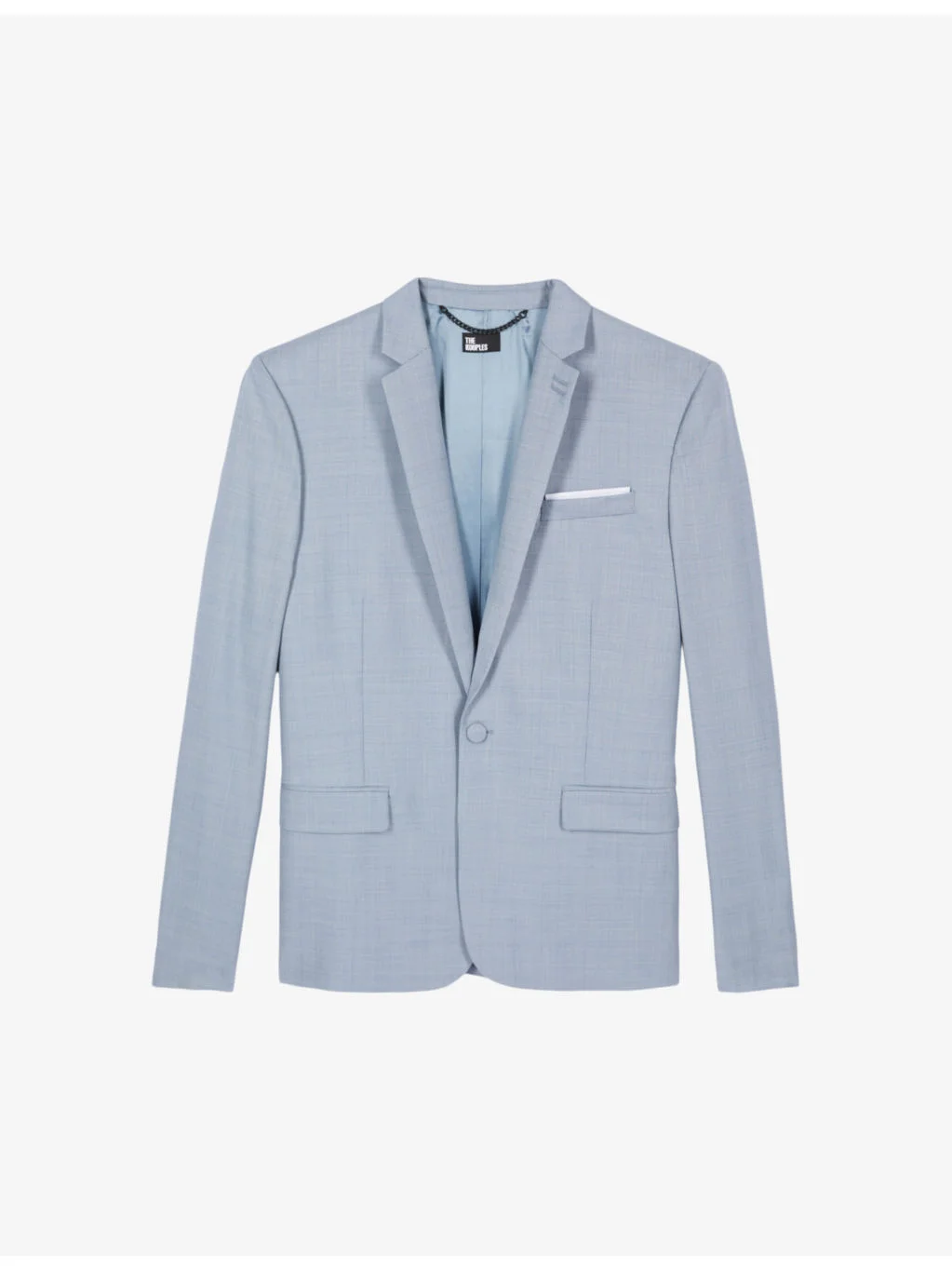Single-breasted notch-lapel wool blazer - 1