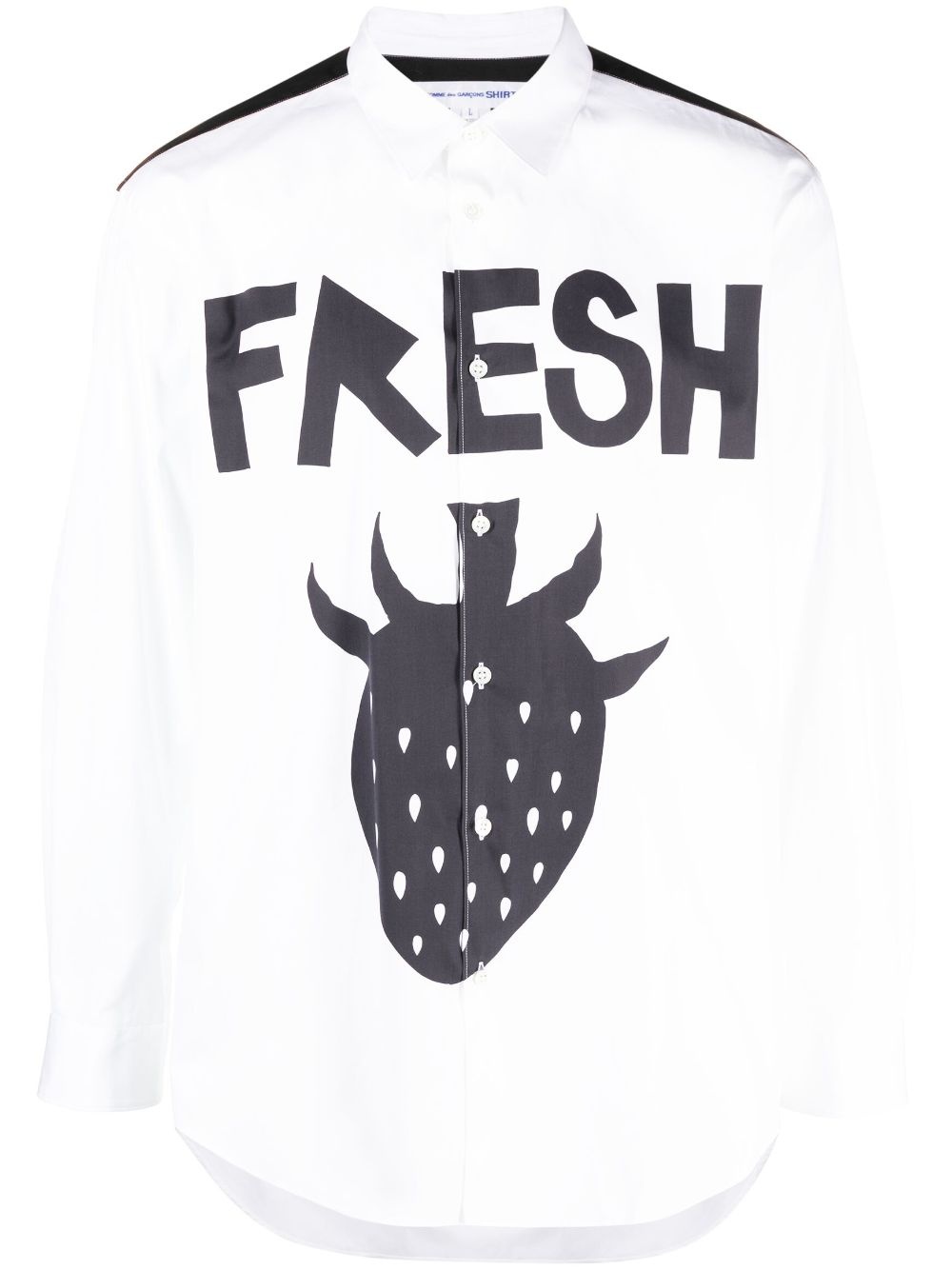 graphic-print cotton shirt - 1