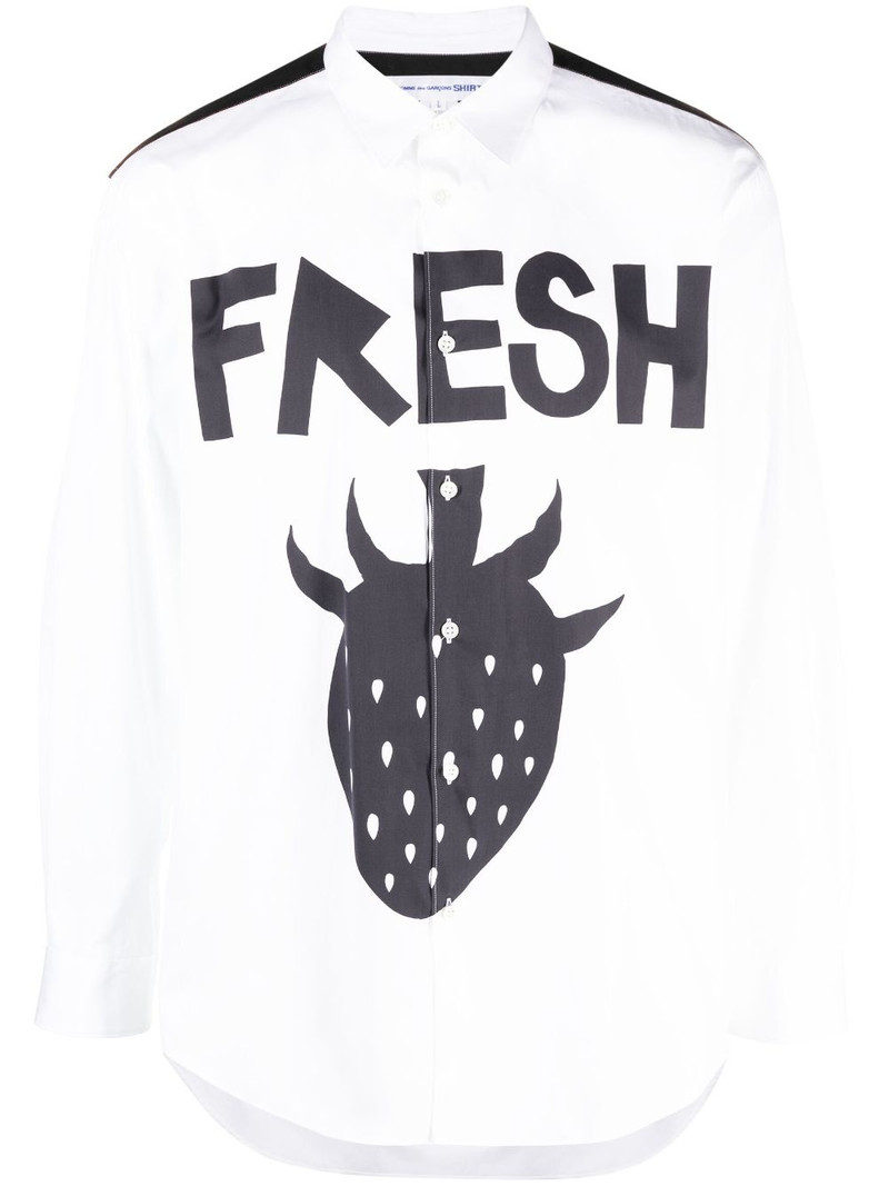 graphic-print cotton shirt 1