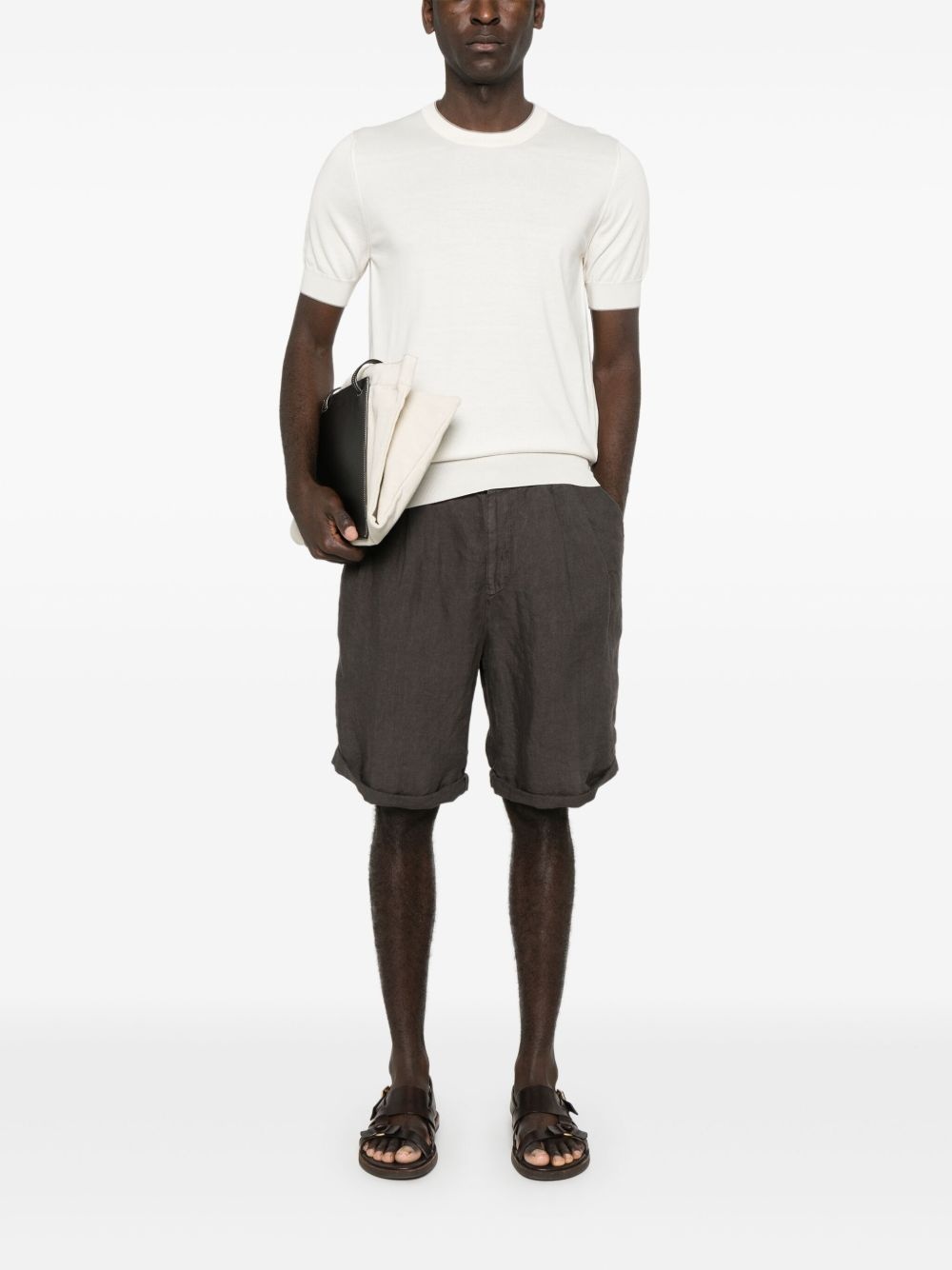 linen shorts - 2