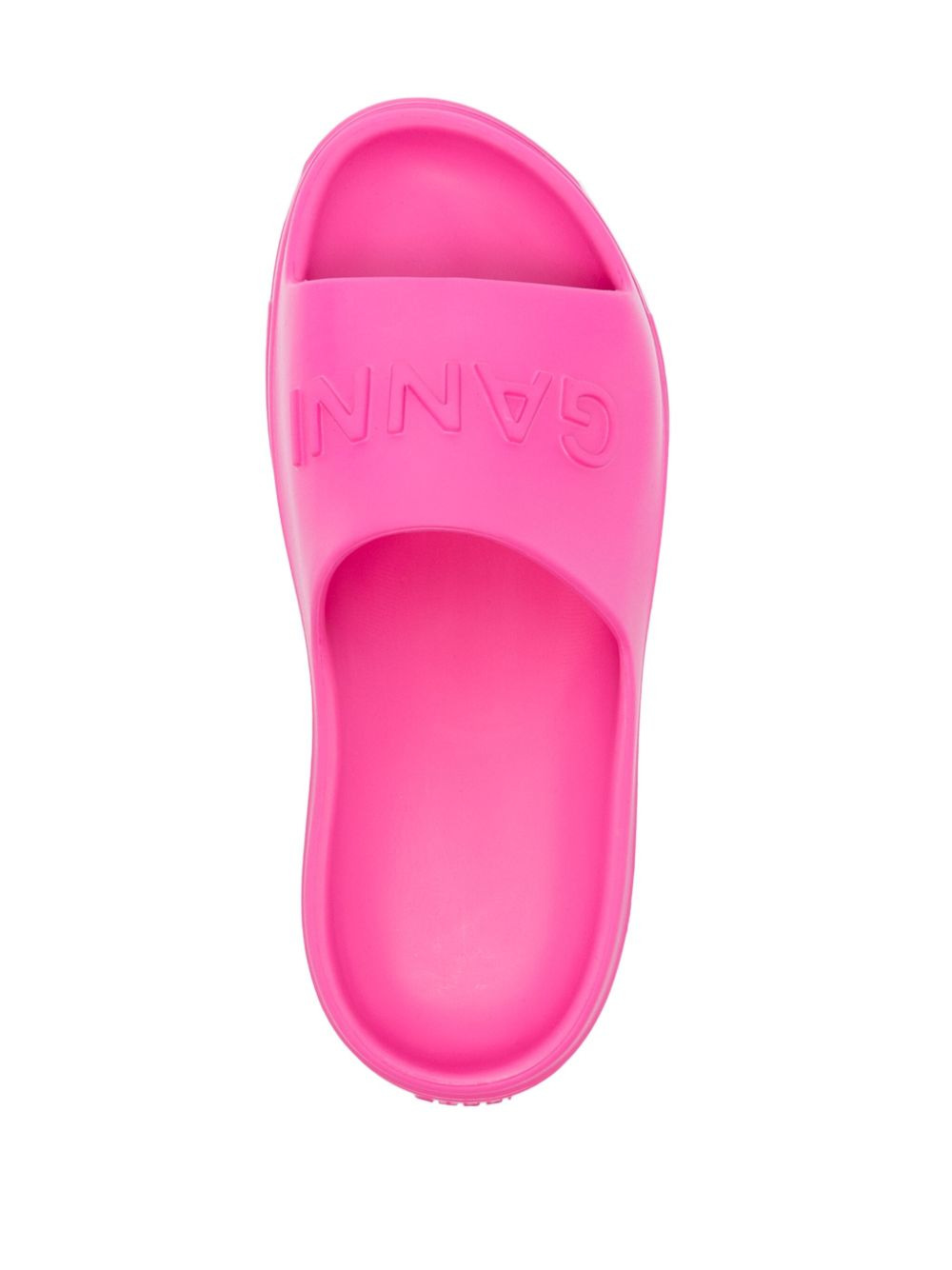 logo-embossed chunky slides - 4