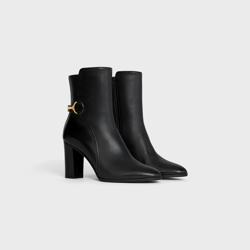 CELINE CLAUDE MID BOOT WITH TRIOMPHE SPUR in CALFSKIN 2