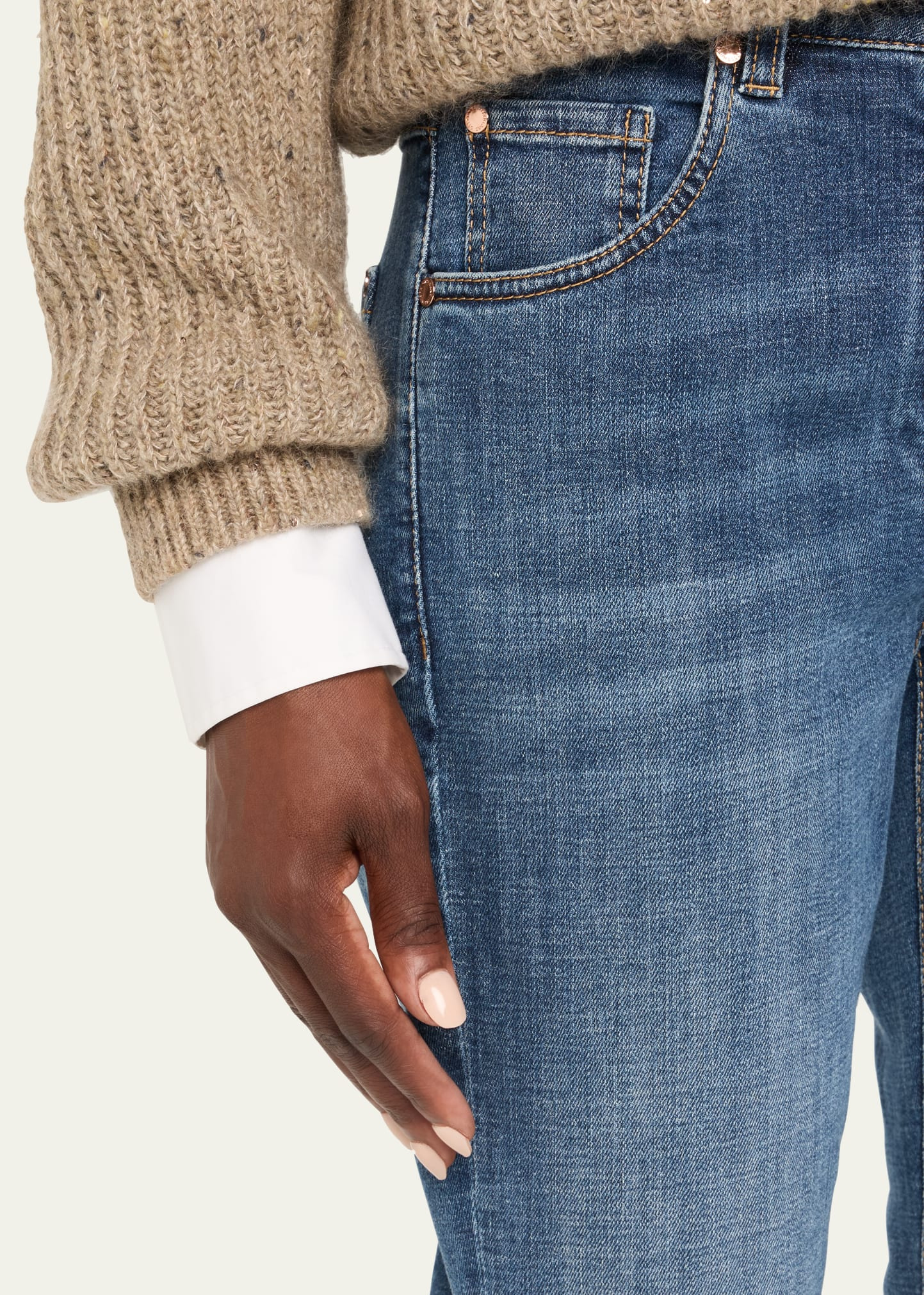 High-Rise Stretch Skinny-Leg Jeans - 5