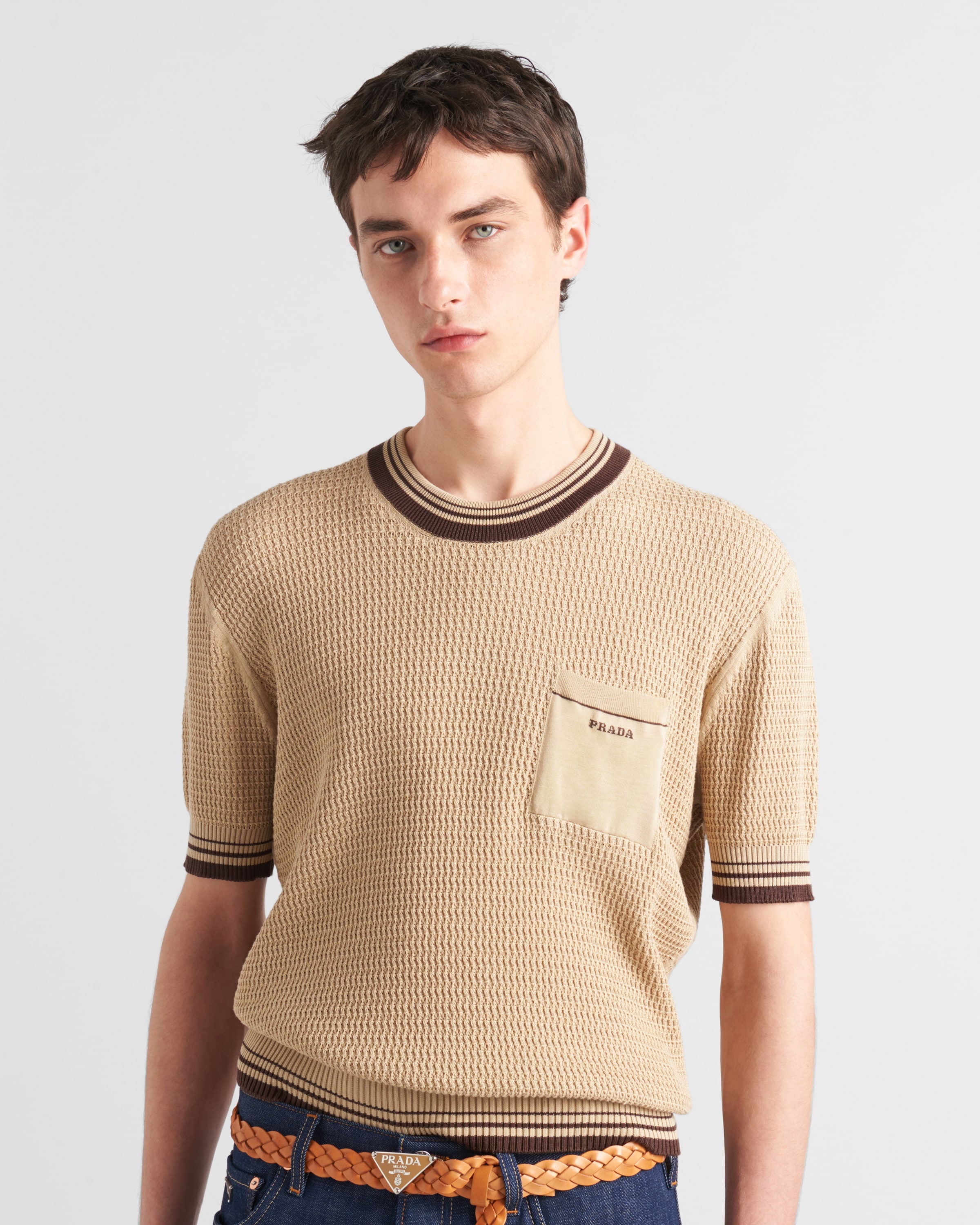 Cotton crew-neck sweater - 3