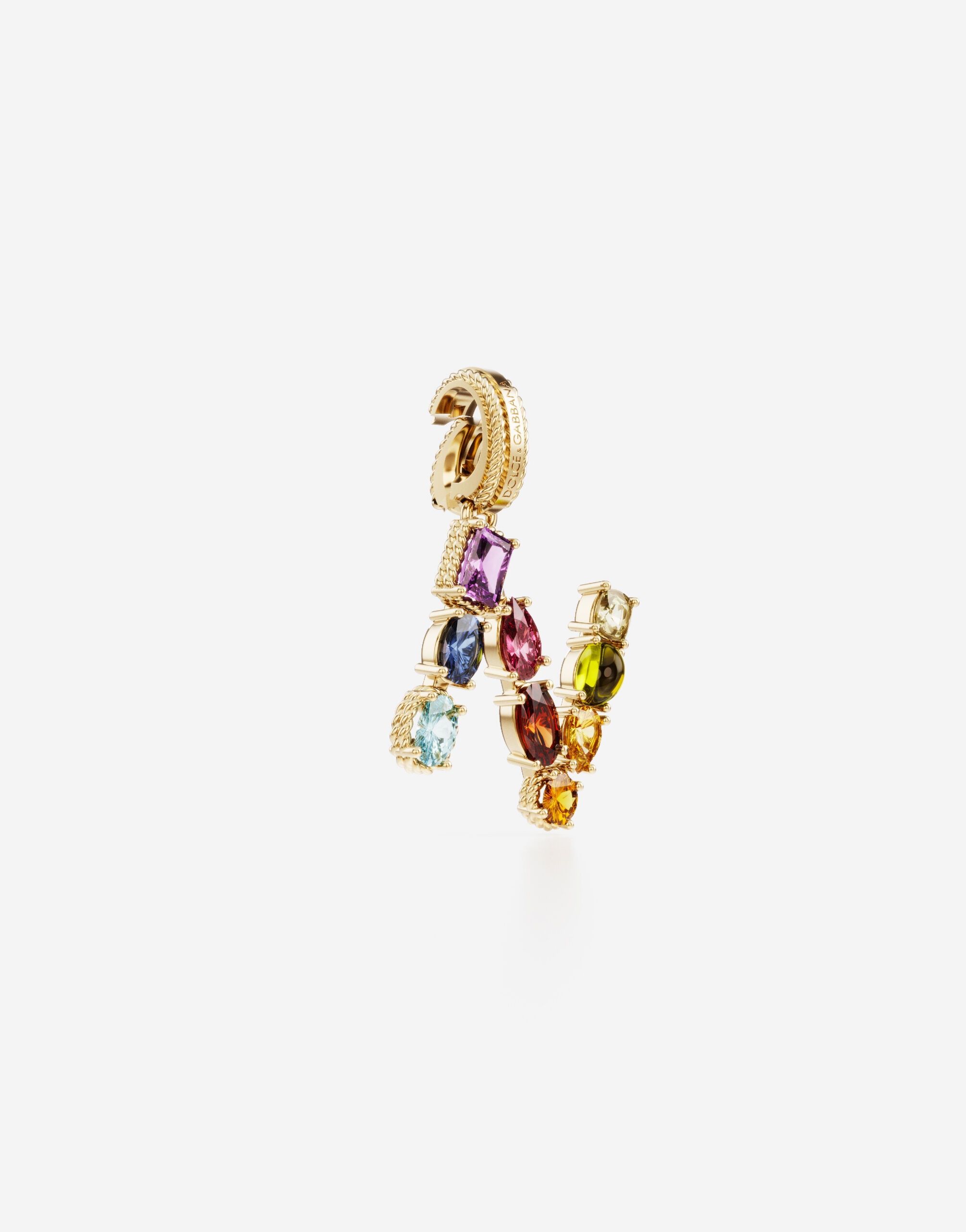Charm N Lettering 18-carat yellow gold and multicolored gems - 2