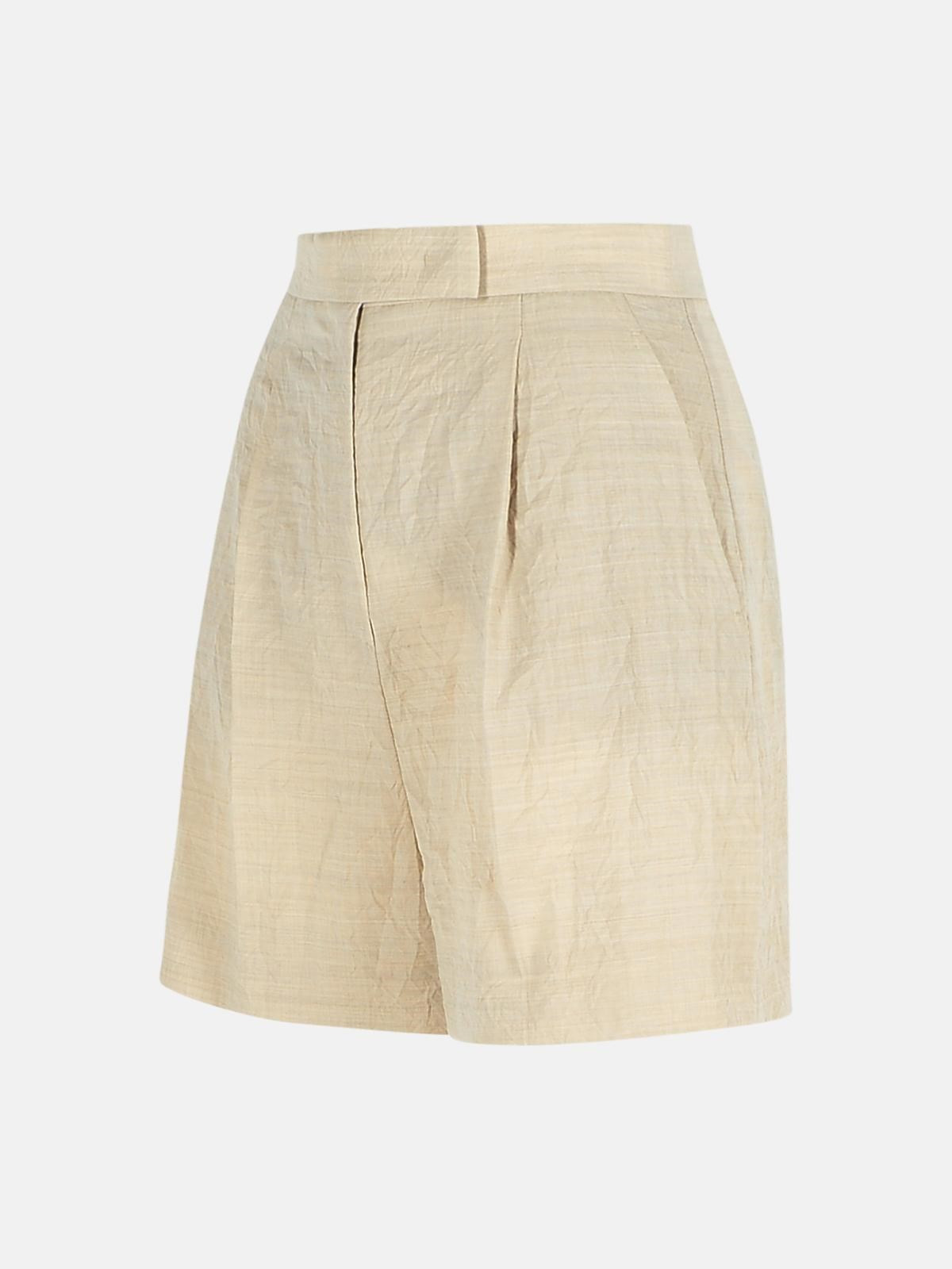 'ABISSO' BEIGE FINE WOOL PANTS - 2