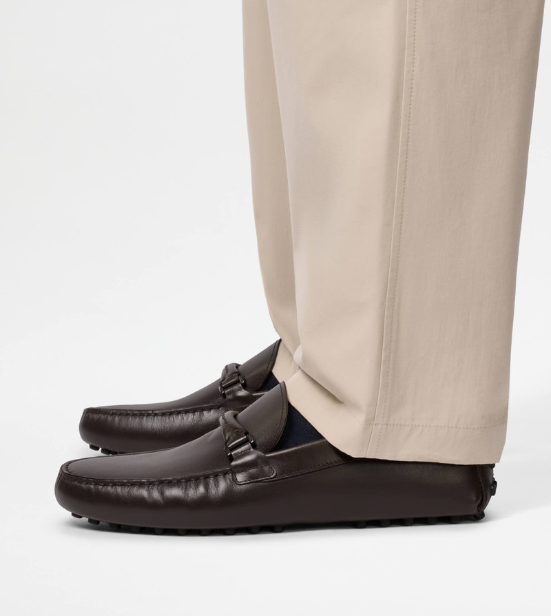 GOMMINO LOAFERS IN LEATHER - BROWN 8