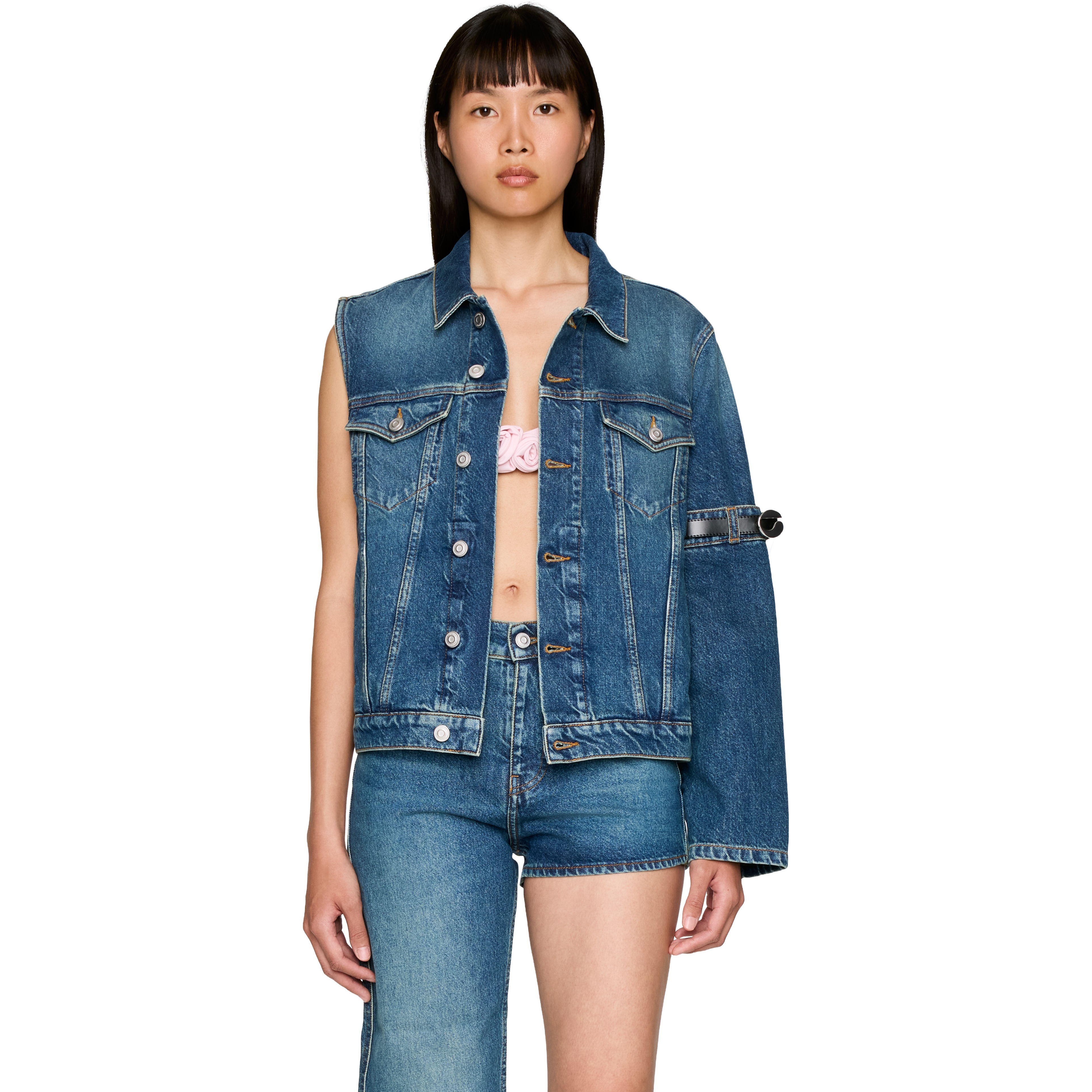 One-Arm Denim Jacket - 1