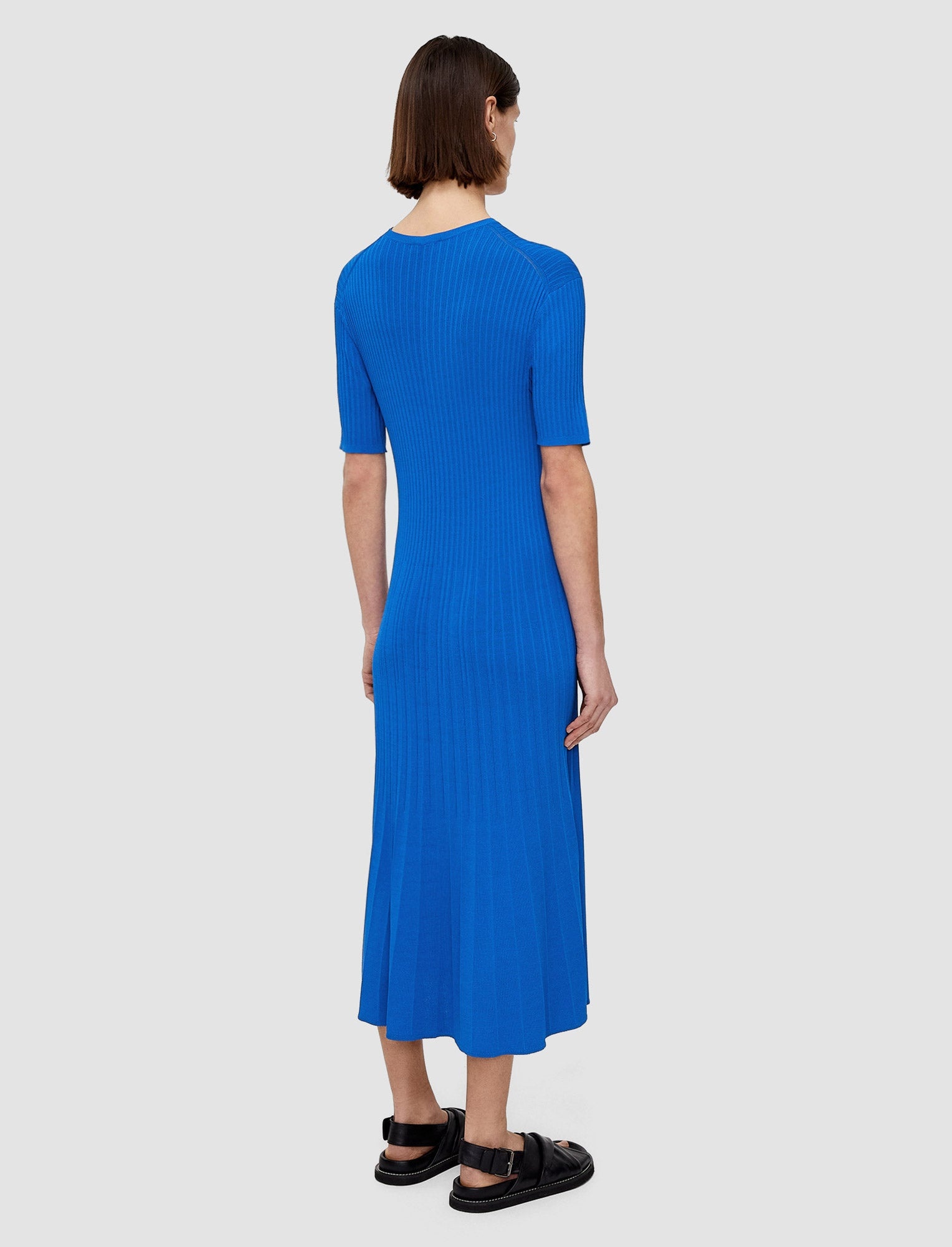 Viscose Ribbed Knitted Dress - 3