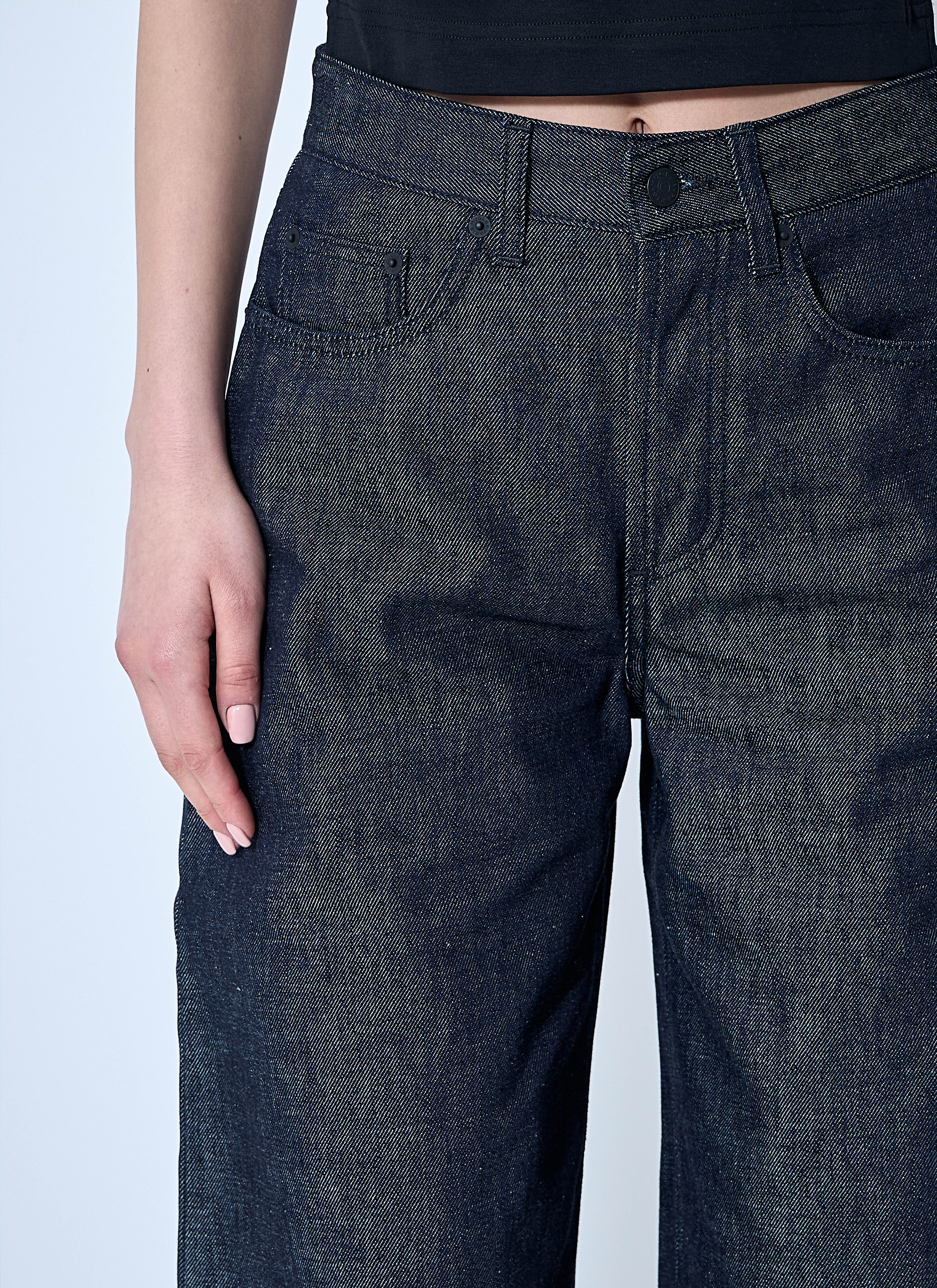 Mugler Women Ballon Denim Pants - 5