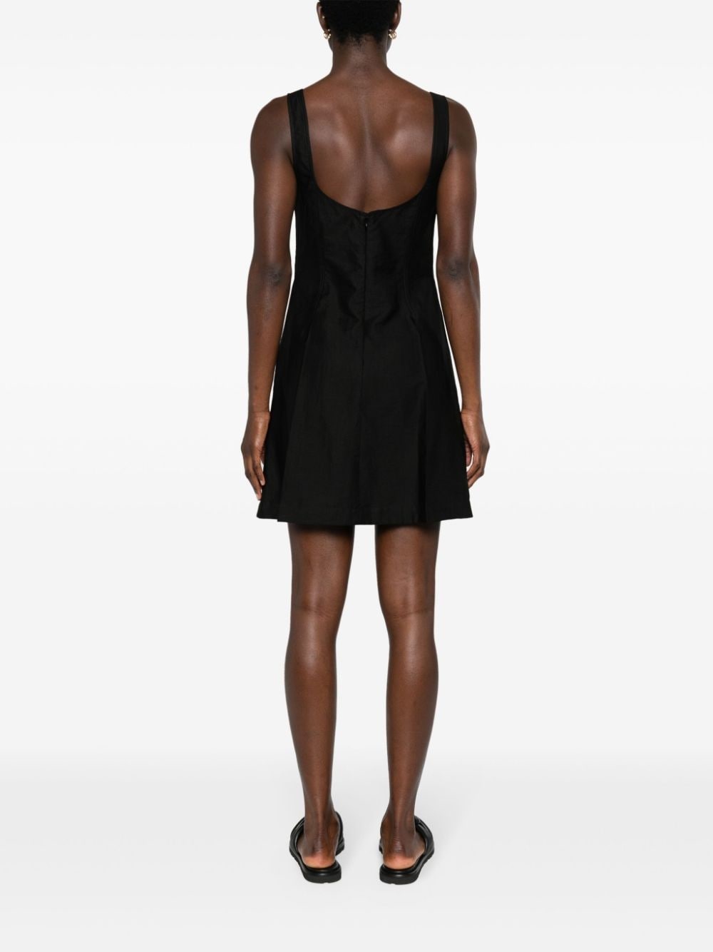 square-neck corset-style minidress - 4