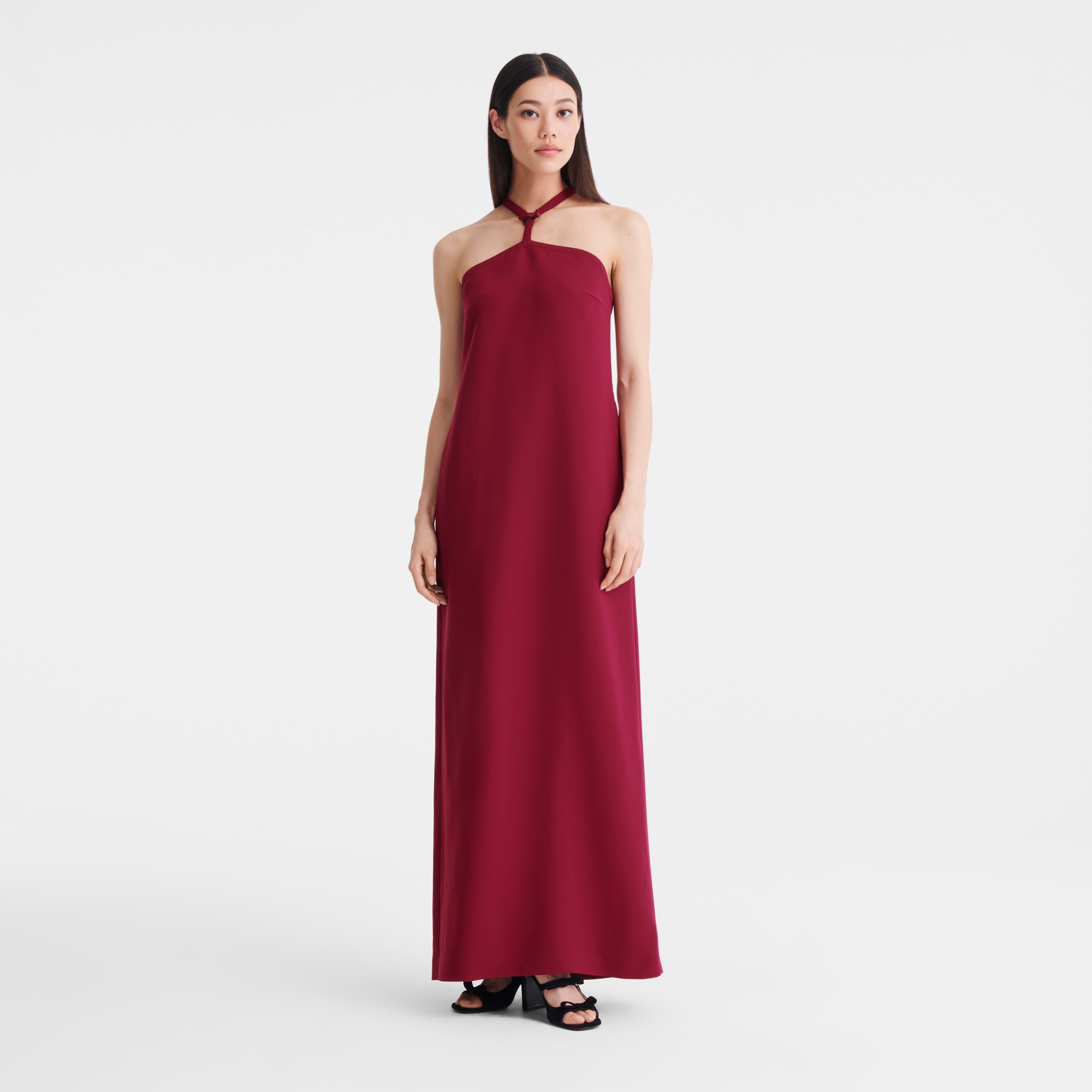 Long dress Beetroot - Crepe - 2
