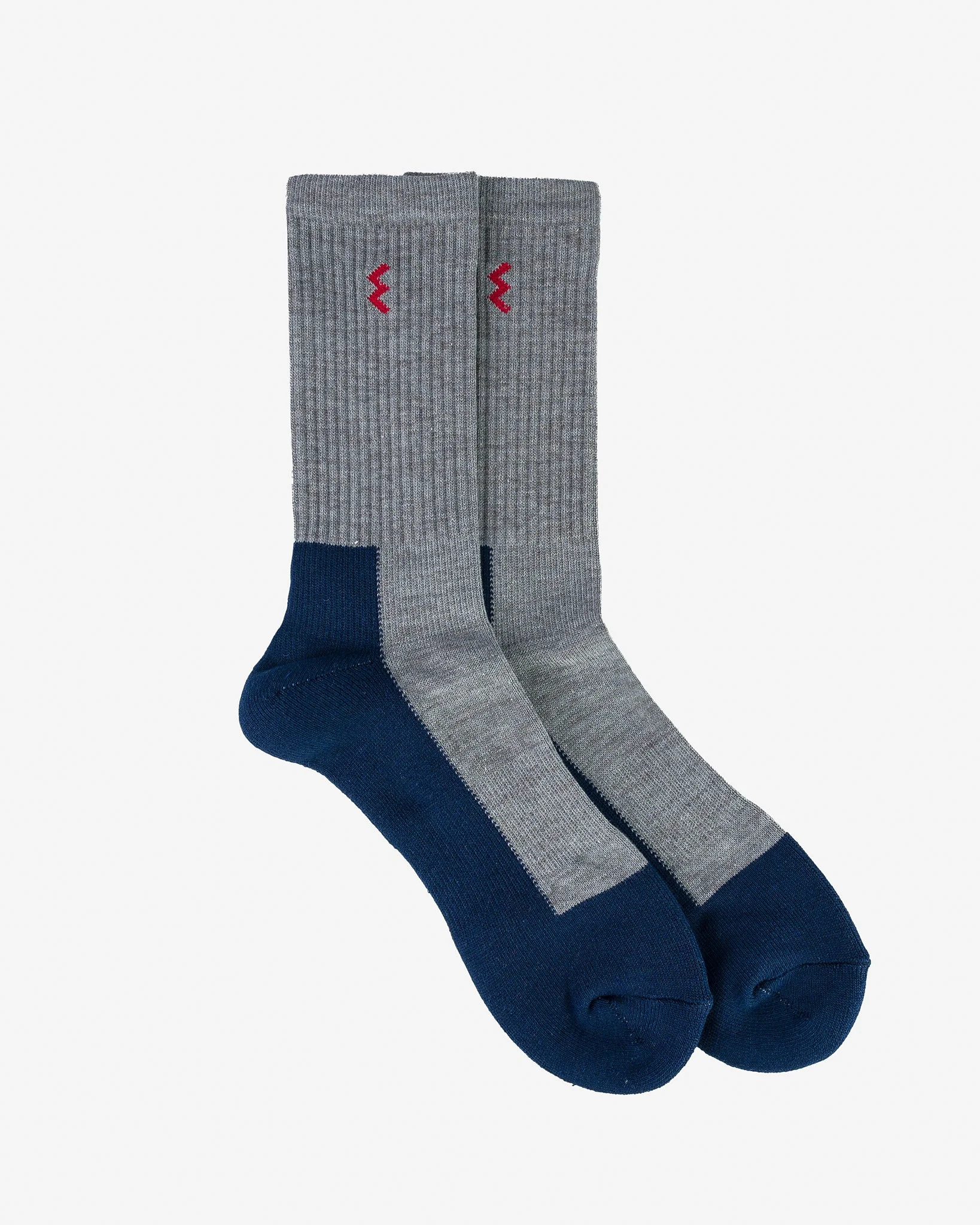 IRON HEART WORK BOOT SOCKS - GREY/NAVY - 1