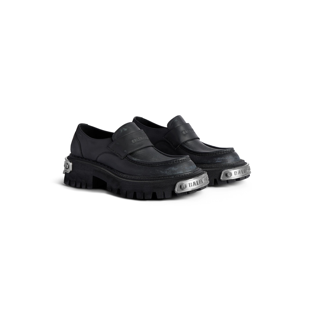 Men's Tractor Loafer  in Black - 2