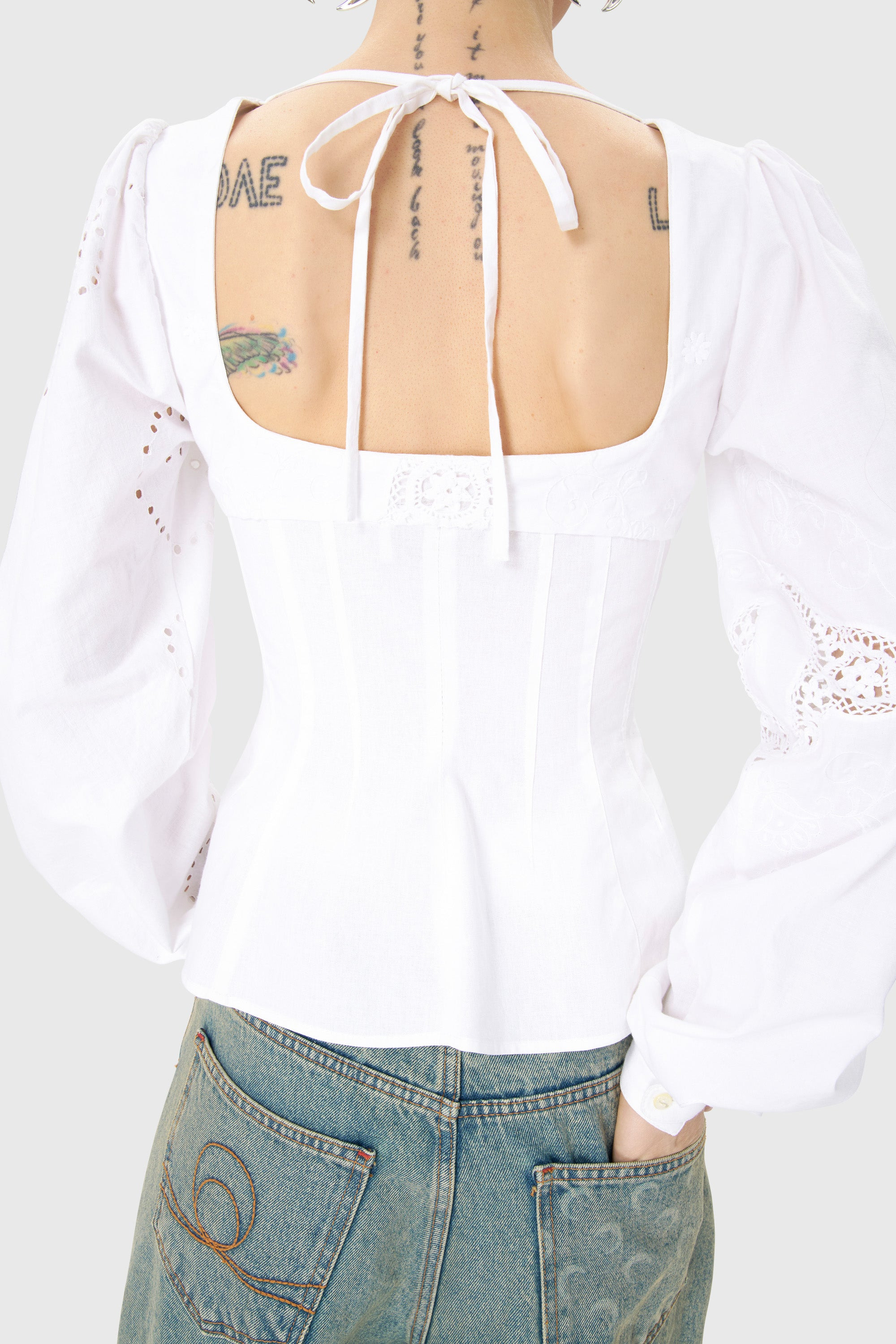 Regenerated Household Linen Shirt Blouse - 3