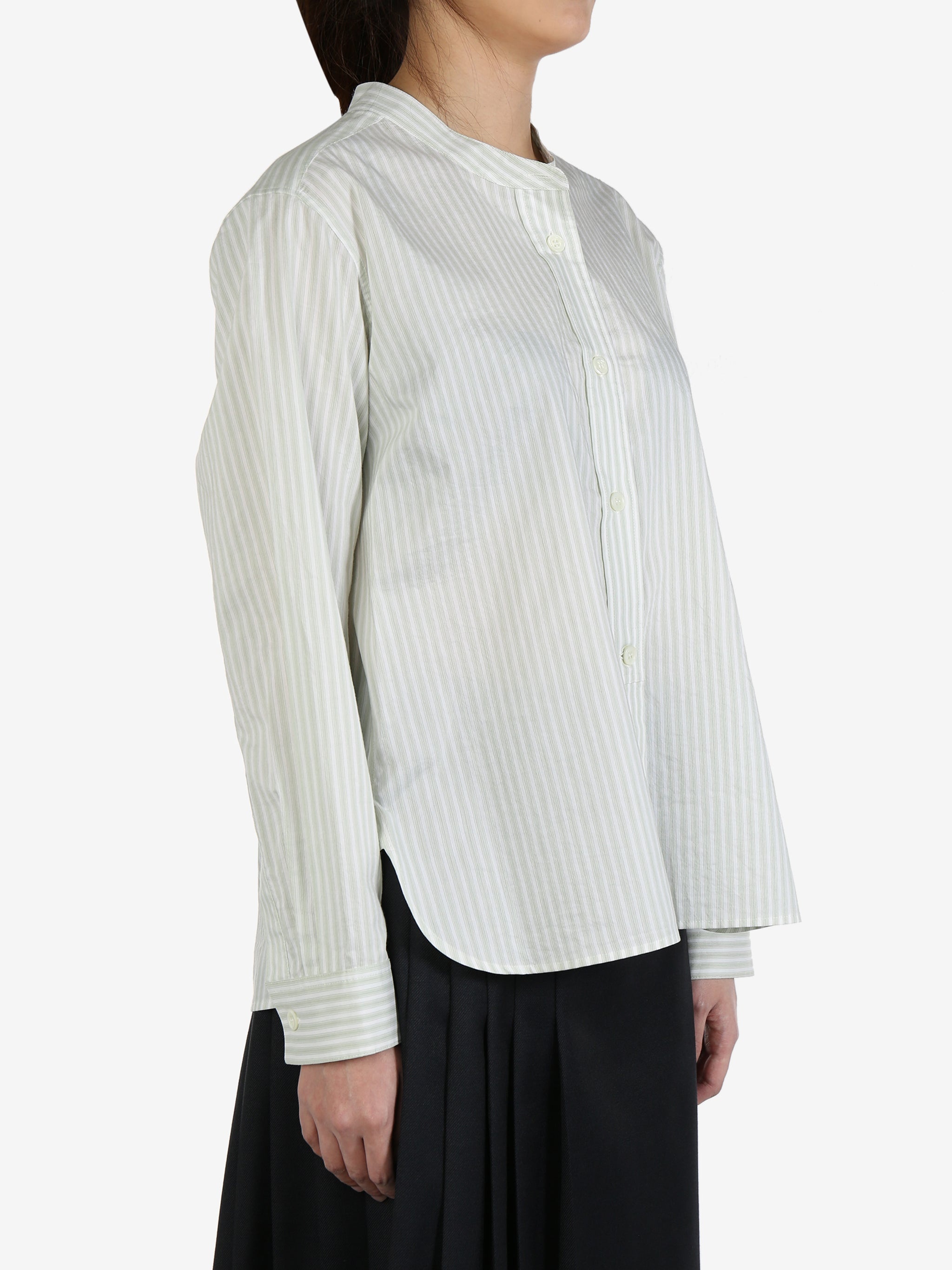 MARGARET HOWELL Women Button Through Collarless shirt - 2