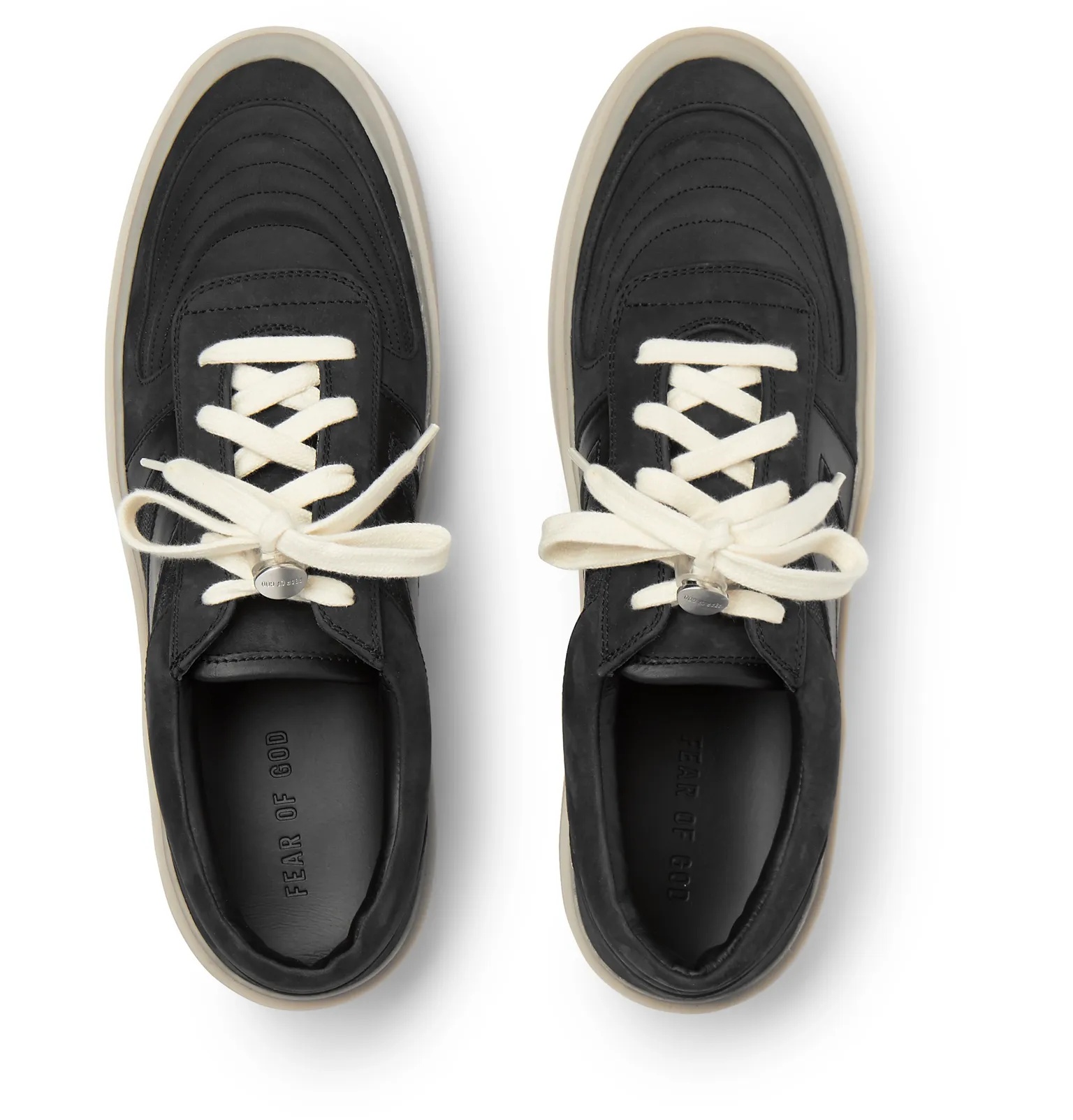 Leather, Nubuck and Mesh Sneakers - 8