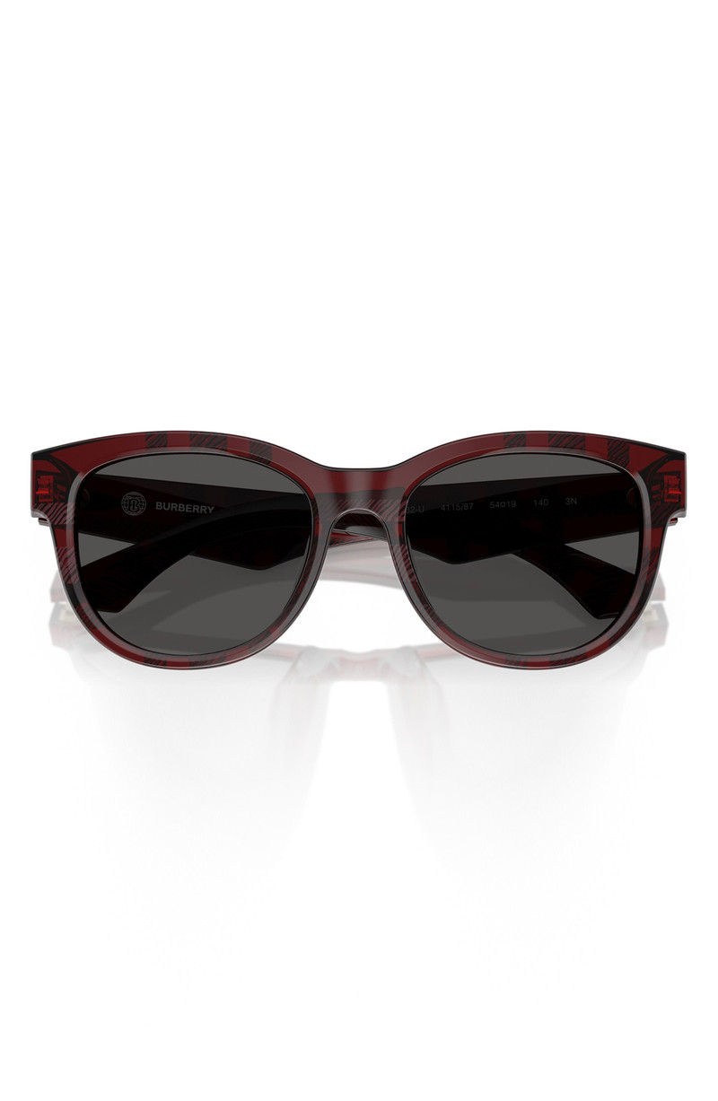 burberry 54mm Round Sunglasses in Matte Red 4