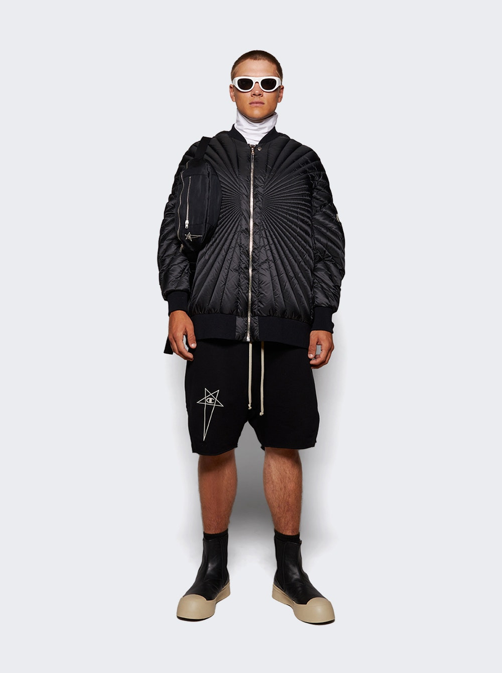 X Moncler Woven Radiance Peter Jacket Black - 5