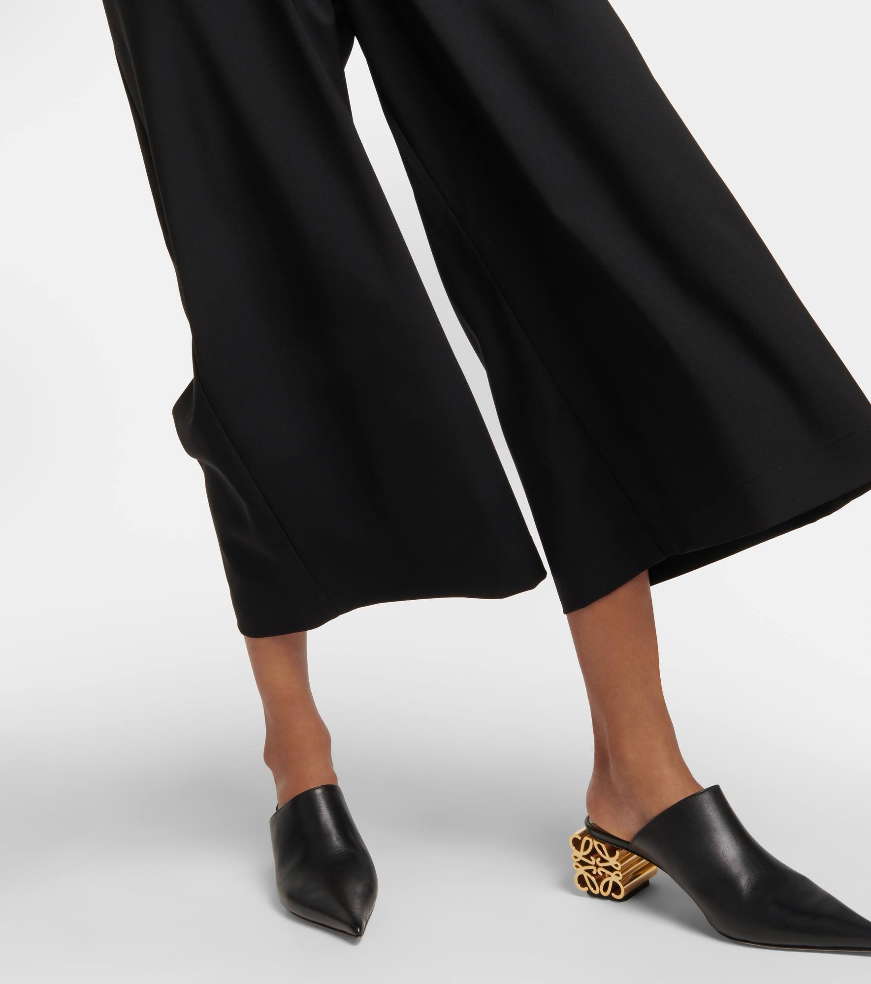 High-rise wool culottes - 5