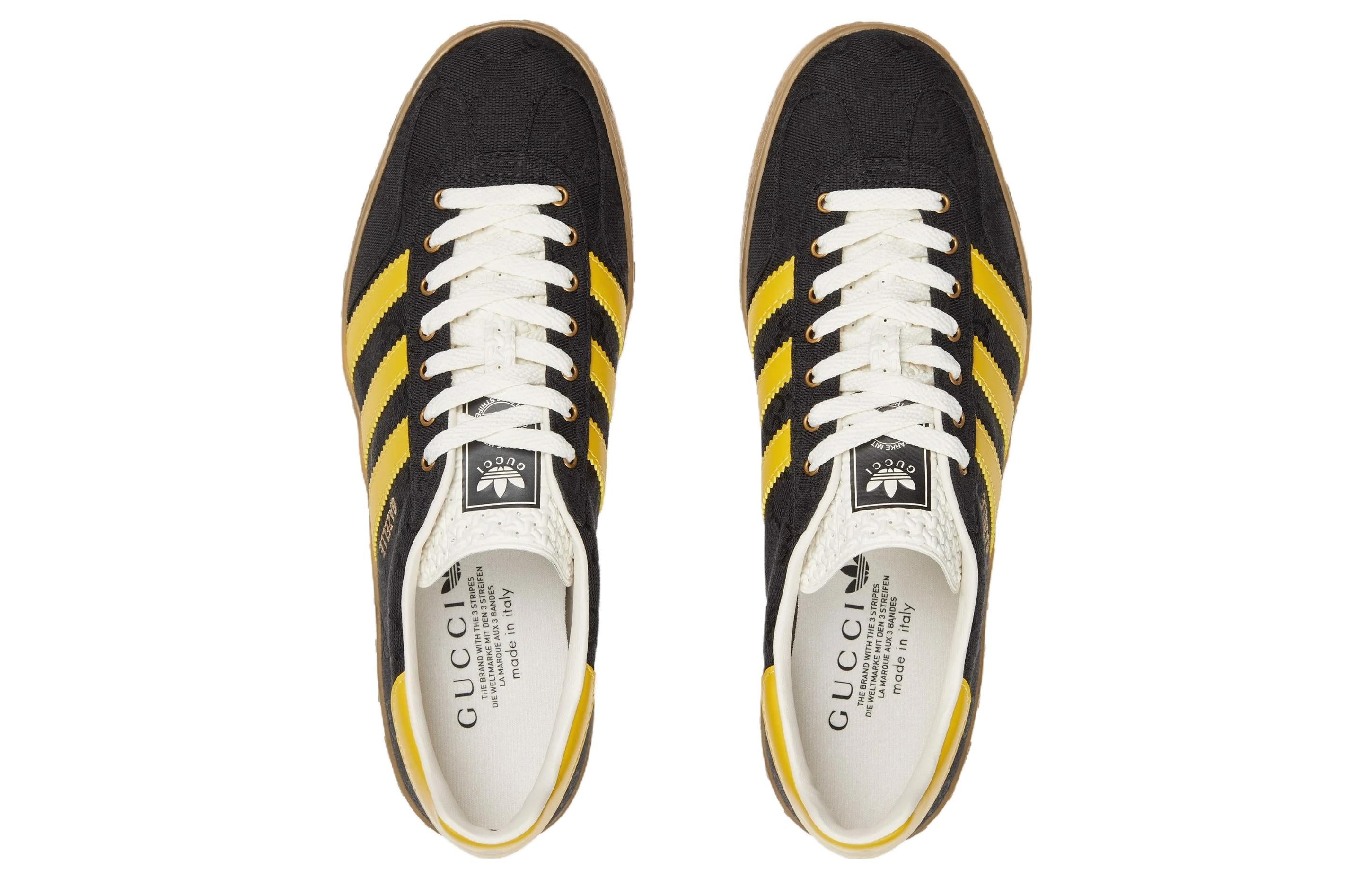 adidas x Gucci Gazelle  'Black Yellow' 737967-FAAW3-1084 - 4