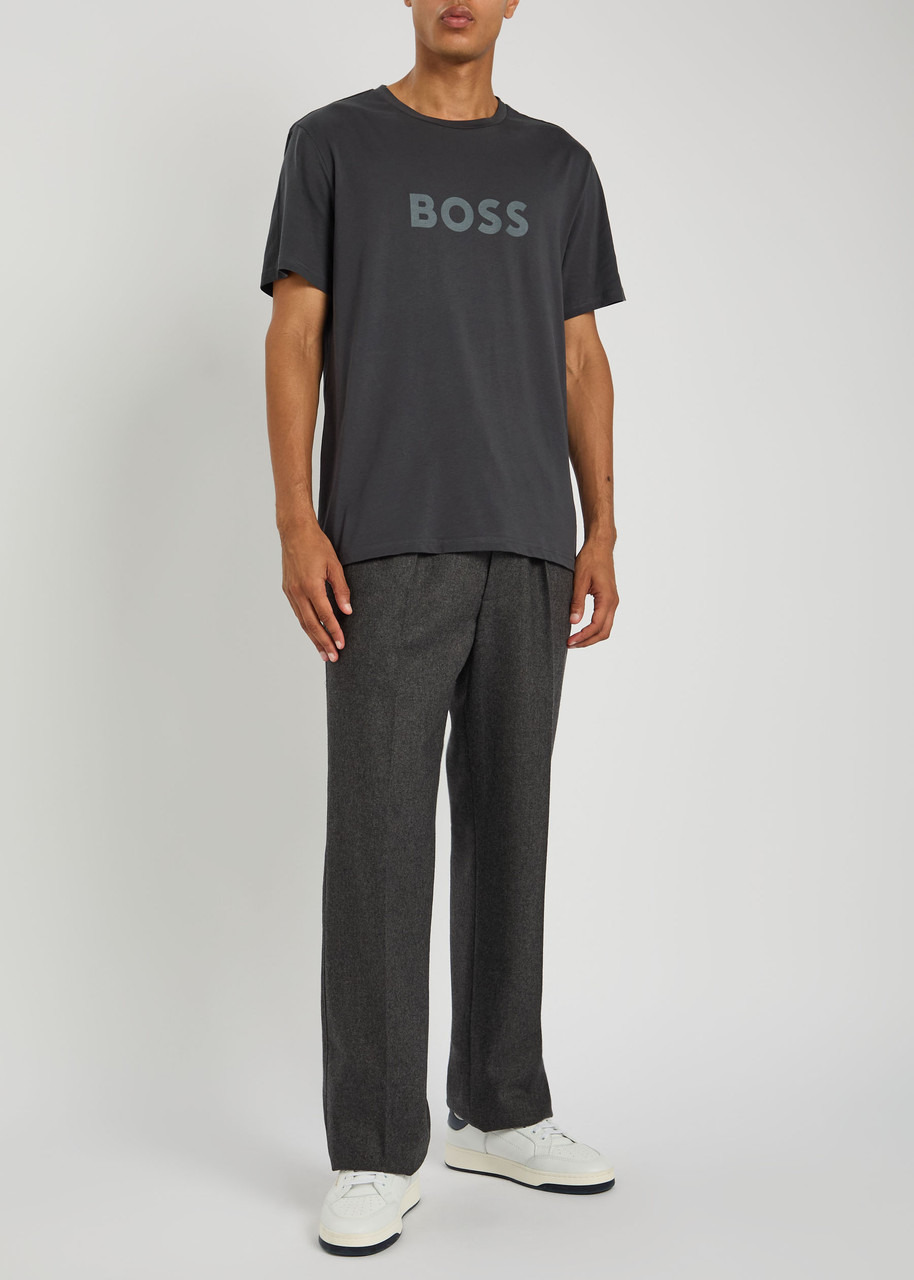 Boss Logo Cotton T-shirt - 4