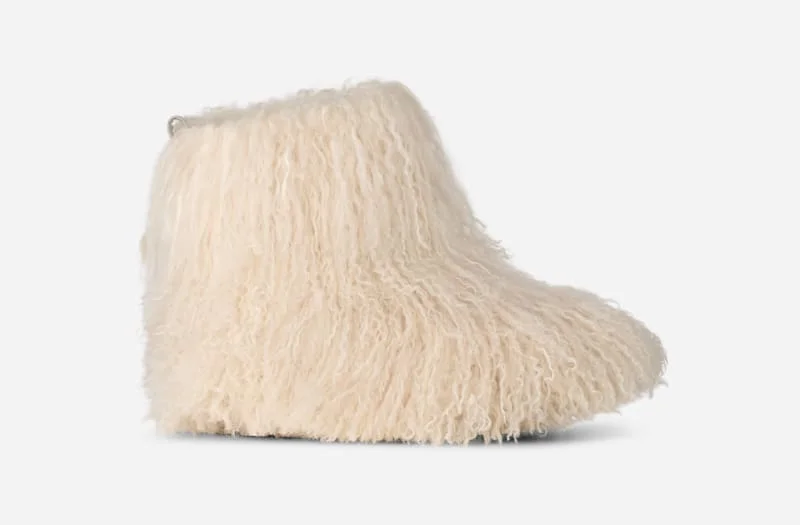 ® Women's Classic Short Fluff Momma Sheepskin Classic Boots in Cream - 1