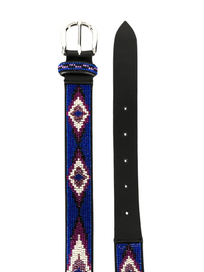 Isabel Marant Elsa beaded buckle belt outlook